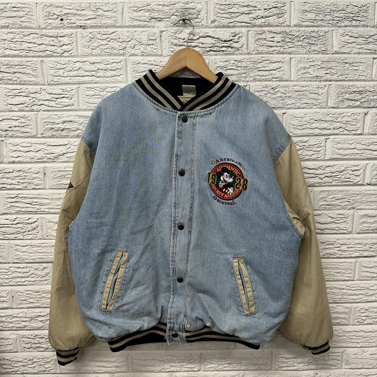 Vintage Disney Mickey Mouse Bomber Varsity Jacket XL