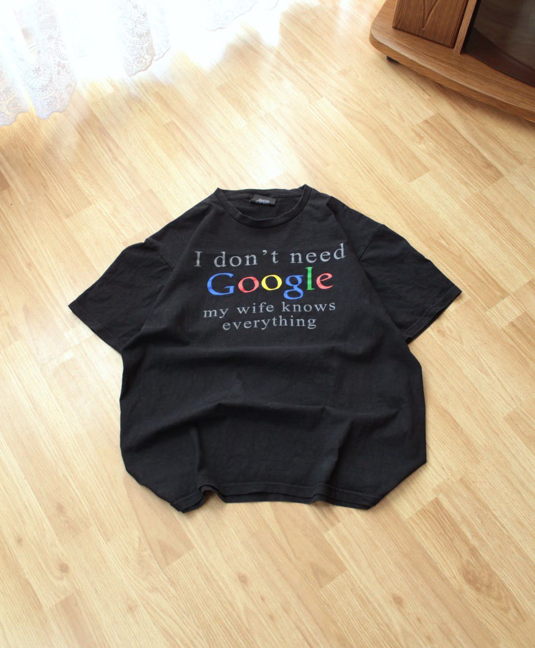Microsoft 🔥 I don’t need Google Humor Y2K T Shirt Apple Microsoft Size US XL / EU 56 / 4 - 1 Thumbnail