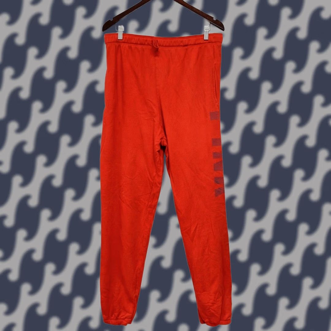 Victoria's Secret PINK Victoria’s Secret Red Fleece Jogger Sweatpants Women Size L Logo Sweatpants Regular Fit Activewear Pant Girls/Womens Size 36" / US 14 / IT 50 - 1 Thumbnail