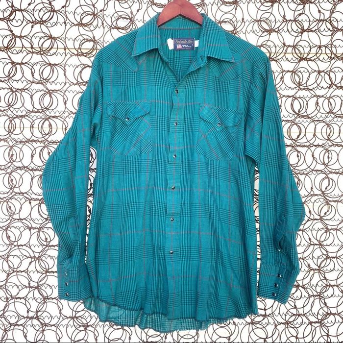 Chemise Western Homme Panhandle Pearl Snap, Manches Longues, Taille S, Neuve Sans étiquette