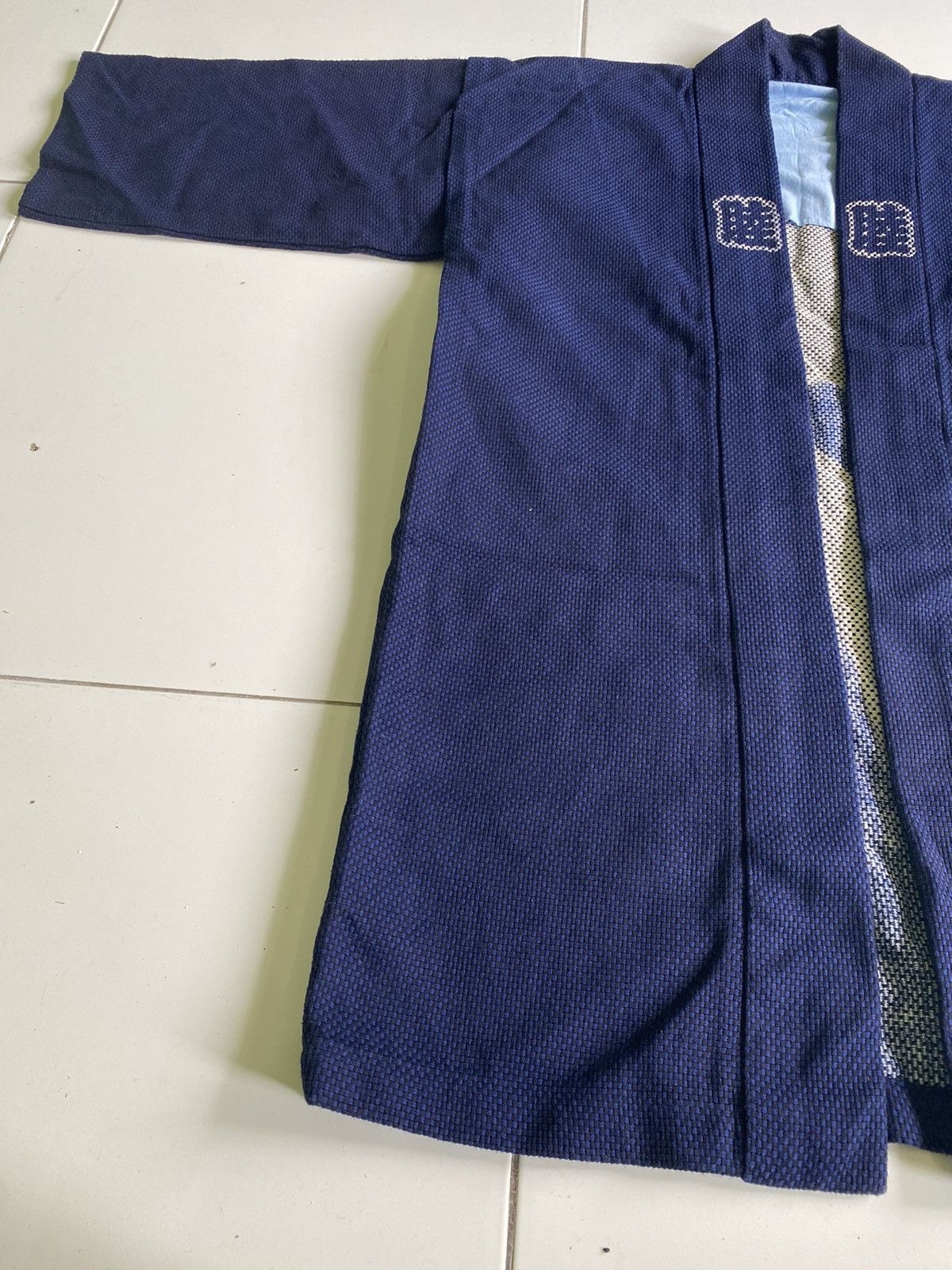 Japanese Brand KIMONO INDIGO DARK BLUE NORAGI NICE DESIGN JACKETS Size US XXL / EU 58 / 5 - 5 Thumbnail