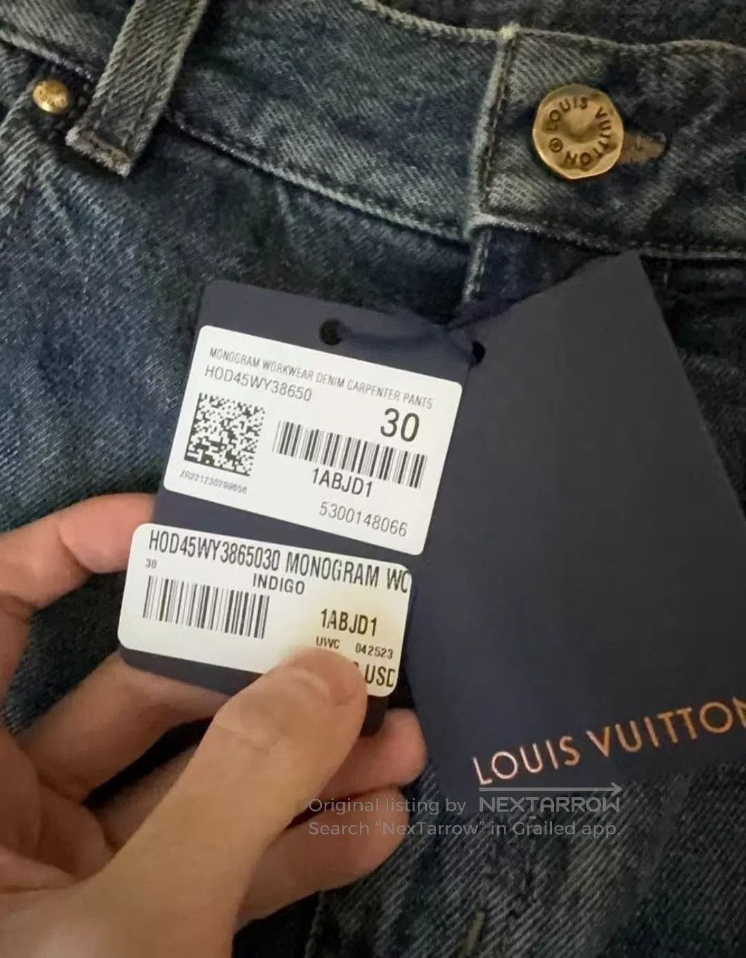 Louis Vuitton Louis Vuitton Washed Denim Jeans. Size US 30 / EU 46 - 4 Thumbnail