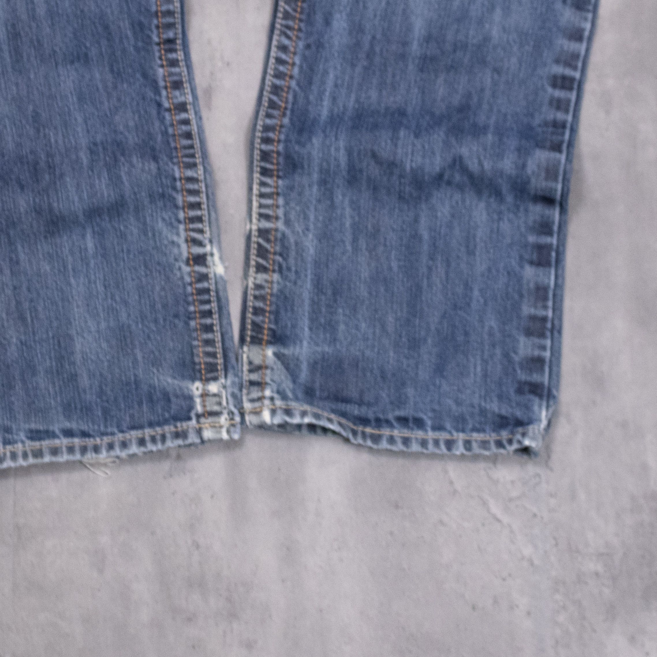 Carhartt Vintage Y2K Arti Works Thrashed Baggy Workwear Denim Jeans Size US 34 / EU 50 - 4 Thumbnail