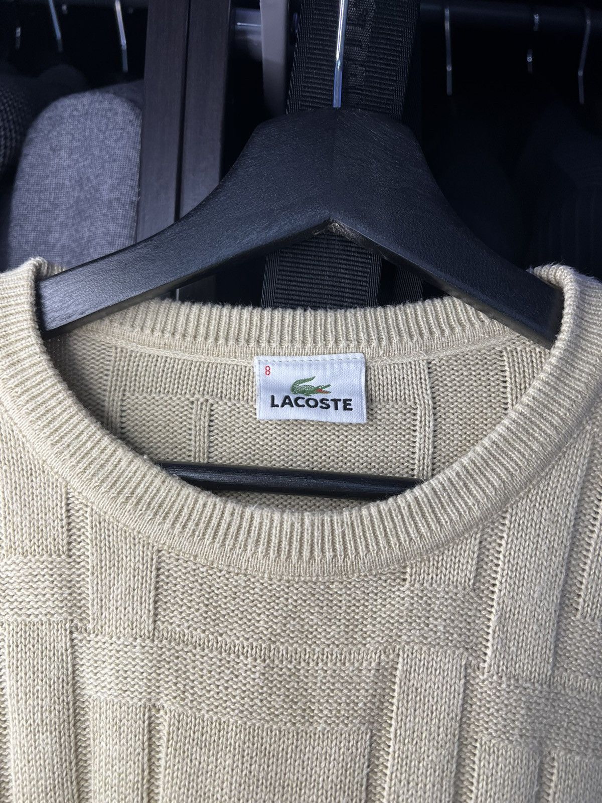 Lacoste Lacoste Knit Sweater - Beige. Size XL Size US XL / EU 56 / 4 - 3 Thumbnail
