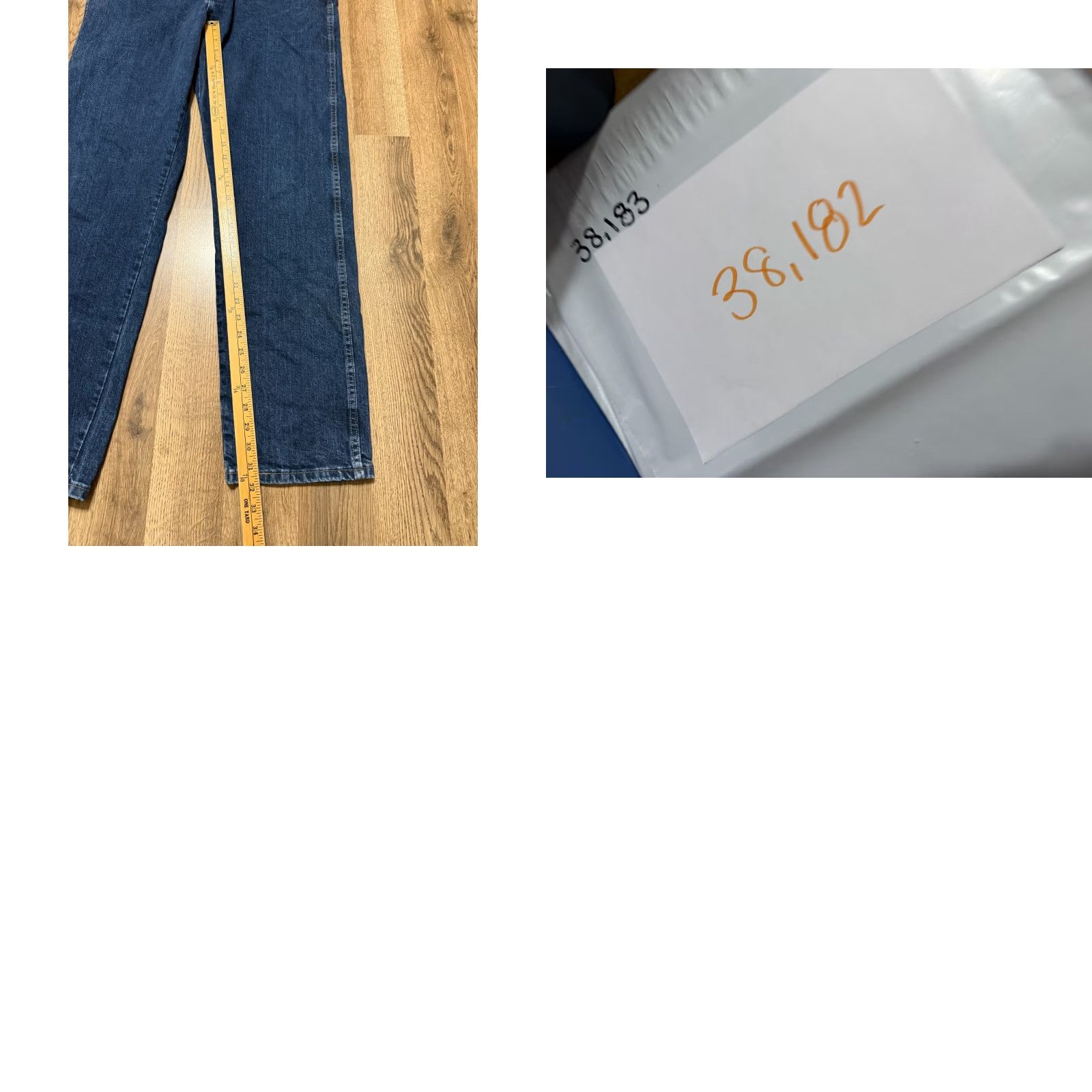 Wrangler Wrangler Jeans Men 38x32 Blue Denim Straight Leg Rugged 45" Length Jeans Regular 5-Pocket Size US 38 / EU 54 - 8 Thumbnail