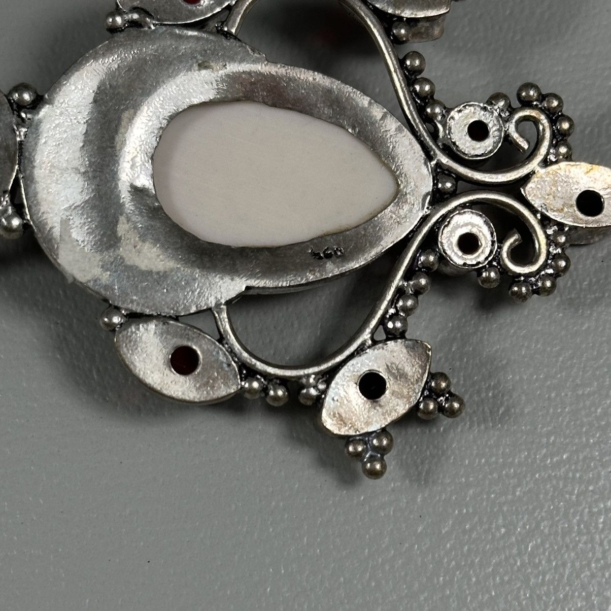 Other Mother Earth Goddess Jewelry Garnet Stone Silver Pendant Size ONE SIZE - 4 Thumbnail