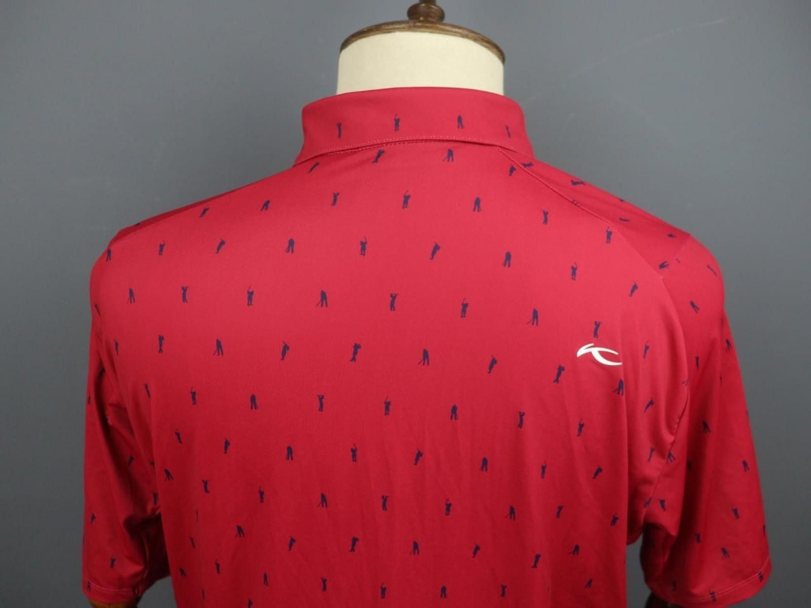 KJUS Kjus Red Collared Comfort Fit UPF50+ Golf Polo Shirt Size 52 Size ONE SIZE - 7 Thumbnail