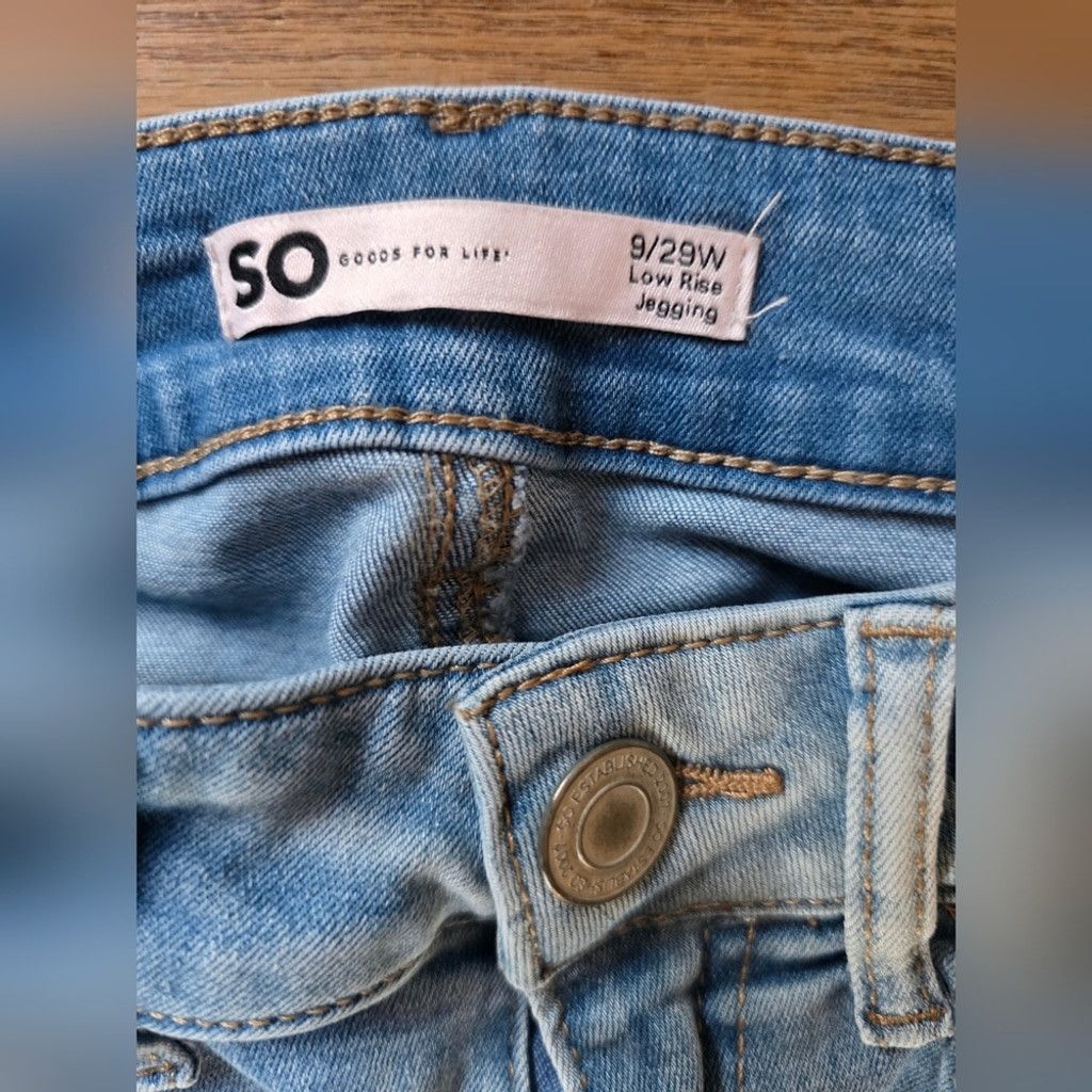 Kohl's SO Distressed Light Blue Women's Skinny Jeans Size 29" - 2 Thumbnail