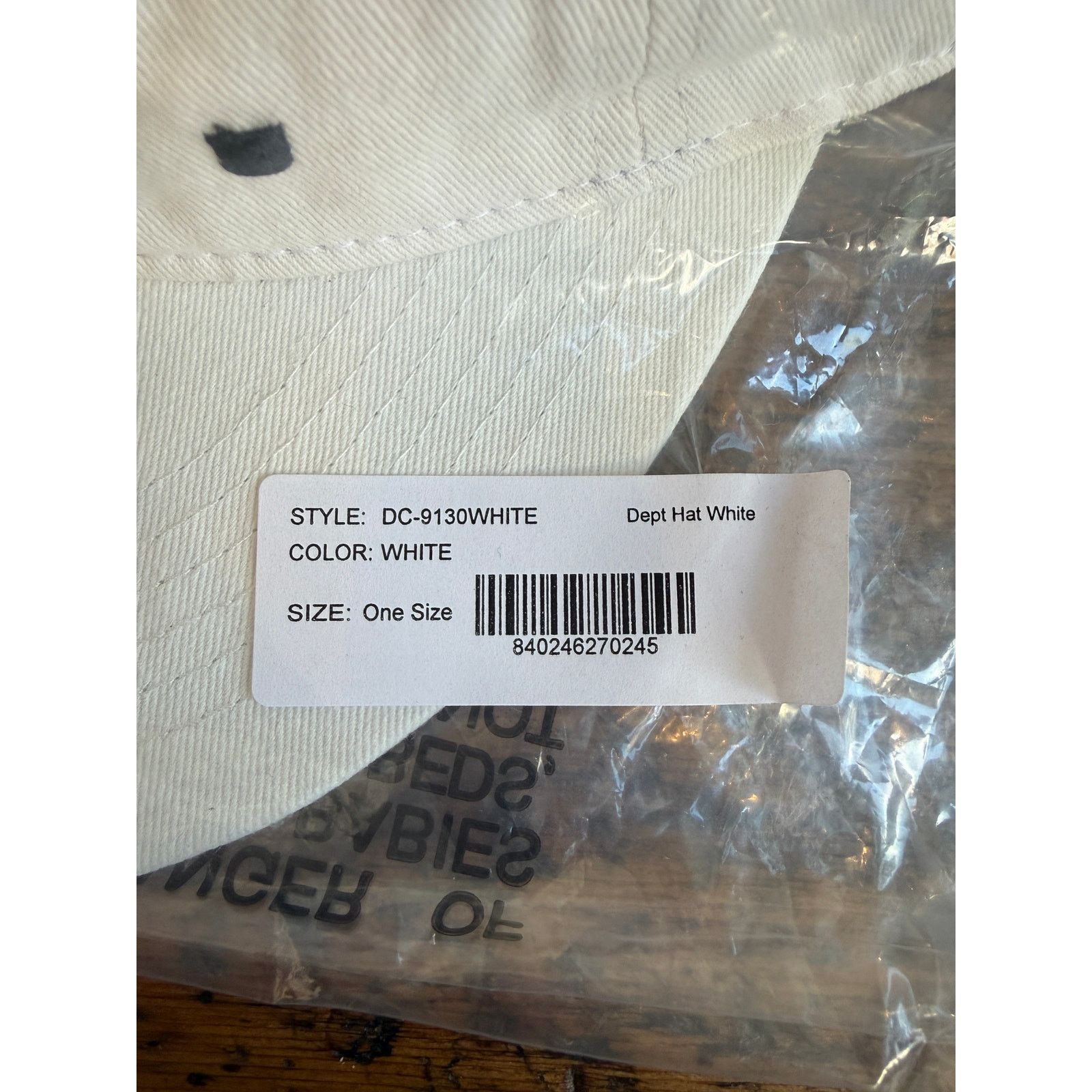 Gallery Dept. Gallery Dept. White DEPT Logo Embroidered Snapback Hat Size ONE SIZE - 5 Thumbnail