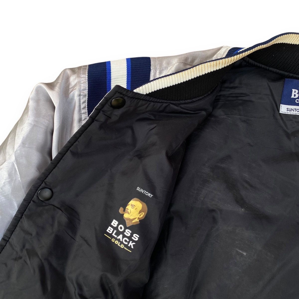 Japanese Brand × Vintage Vintage 90s Suntory Coffee Boss Varsity Bomber Jacket. #D10 Size US L / EU 52-54 / 3 - 6 Thumbnail