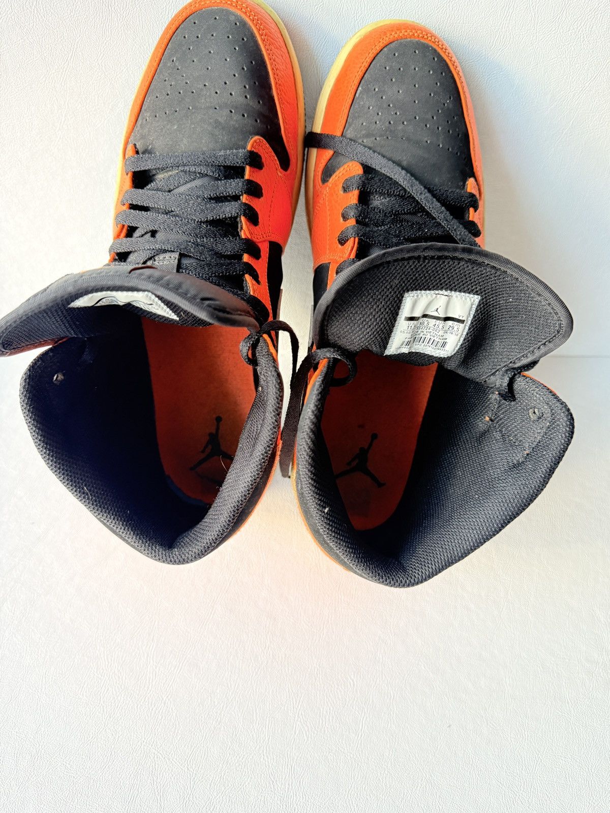 Jordan Brand Jordan 1 Black Cone US M 11.5 2018 Florescent Orange Nike Size US 11.5 / EU 44-45 - 7 Thumbnail