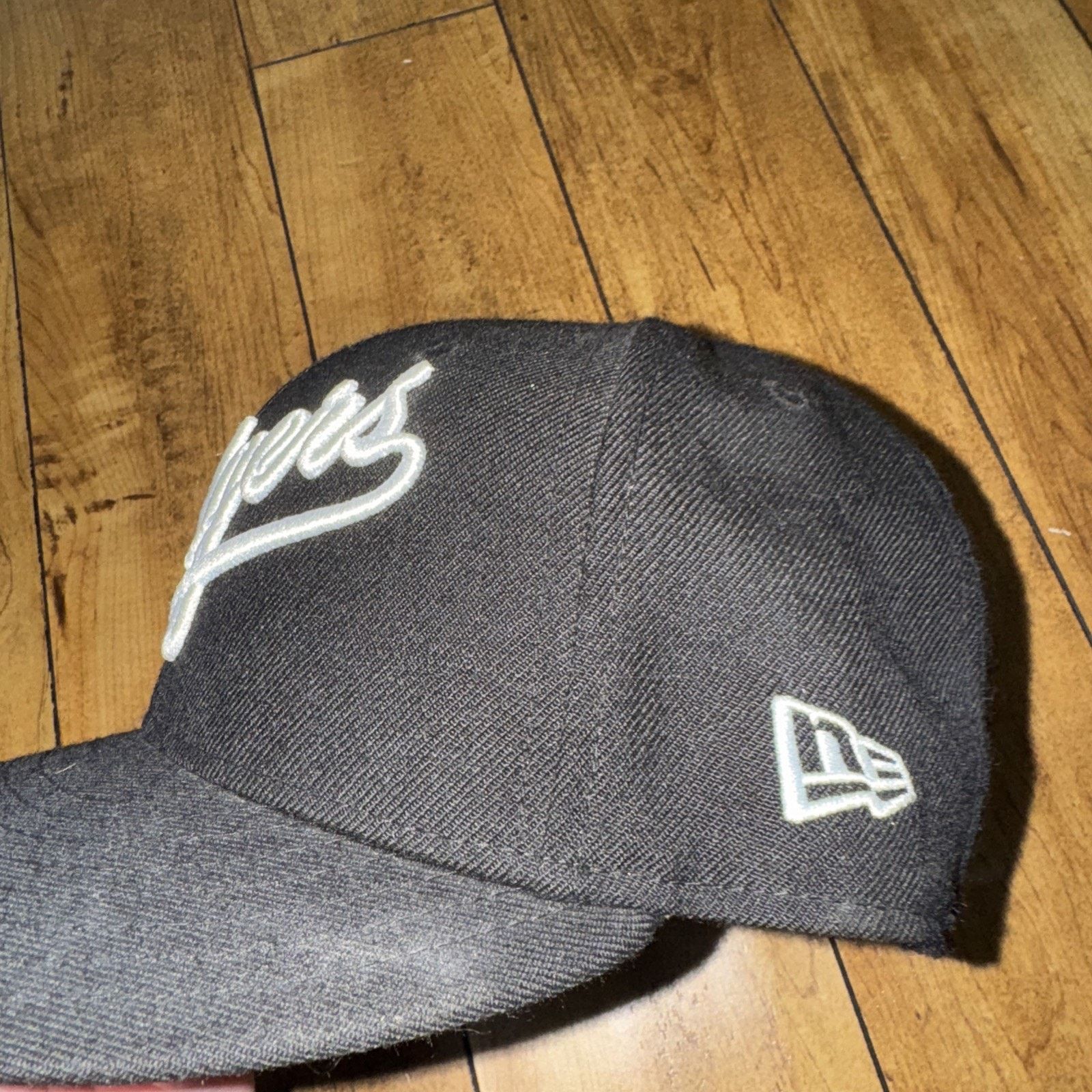 MLB × New Era Los Angeles Dodgers New Era Fitted Hat 7 1/4 Black Sellout Size ONE SIZE - 4 Thumbnail