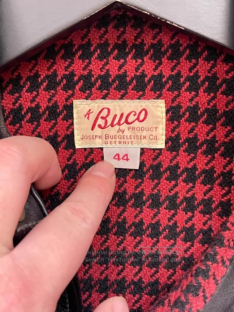 Buco Buco J31 double-breasted horseskin leather jacket Size US XXL / EU 58 / 5 - 3 Thumbnail