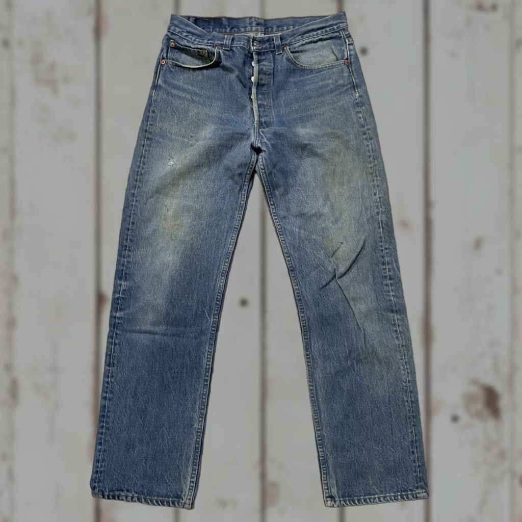 Levi's VINTAGE Levi’s 501 XX Jeans Distressed USA Denim 34x34 Blue Men/NBA? 90s Patina 34x34 Headline? Size US 34 / EU 50 - 1 Thumbnail