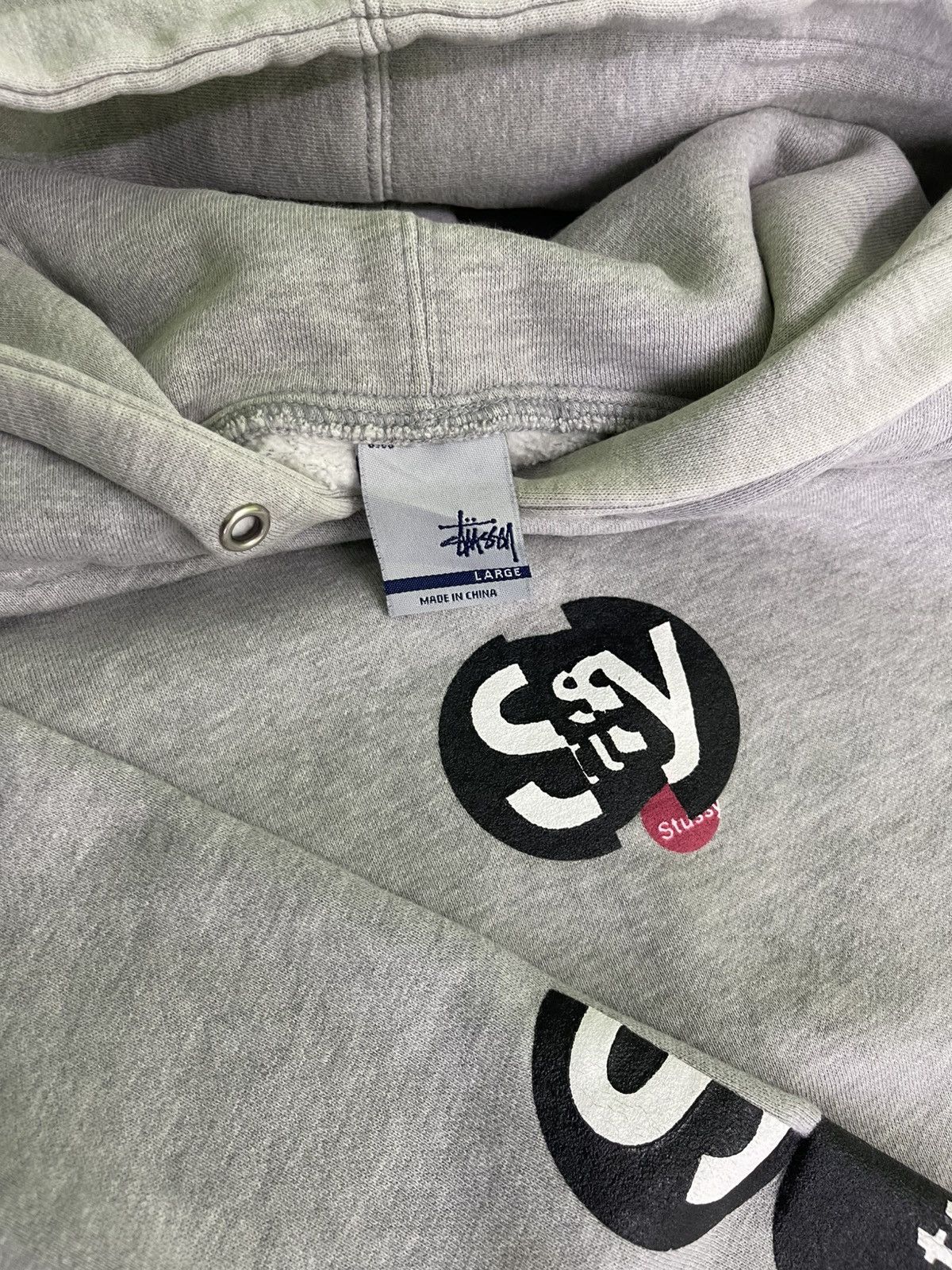 Stussy Vintage 90's Stussy GM Hoodie Grey Size US L / EU 52-54 / 3 - 14 Thumbnail