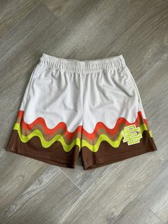 Eric Emanuel Summer Jogging Brown Star Shorts