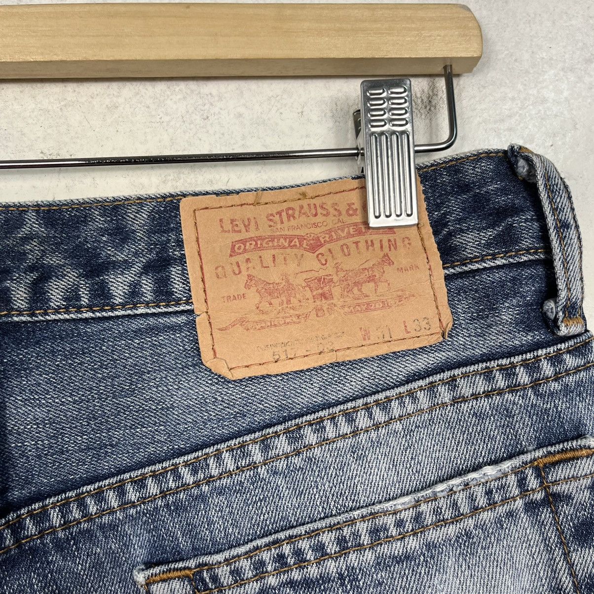 Levi's Vintage Levis Disressed Flare Denim Jeans Size US 30 / EU 46 - 9 Thumbnail