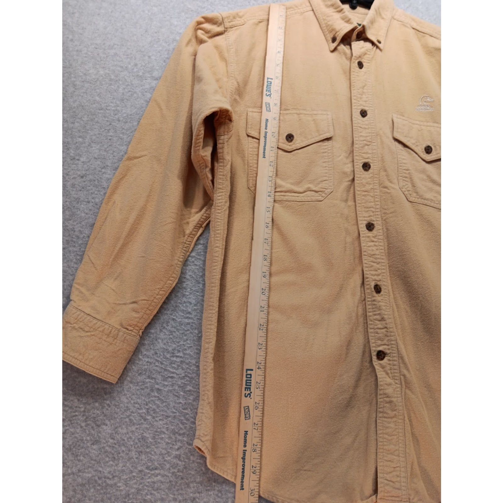 Vintage VINTAGE Woolrich Ducks Unlimited Shirt Mens M Brown Tan Long Sleeve Heavyweight Flannel Button-Up Collared Pockets outdoor Size US M / EU 48-50 / 2 - 7 Thumbnail