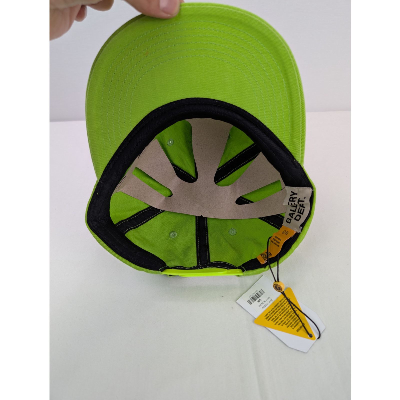 Gallery Dept. o1rshd1 Size: OS / Logo Embroidered Cap / Hat in Lime Green Size ONE SIZE - 9 Thumbnail