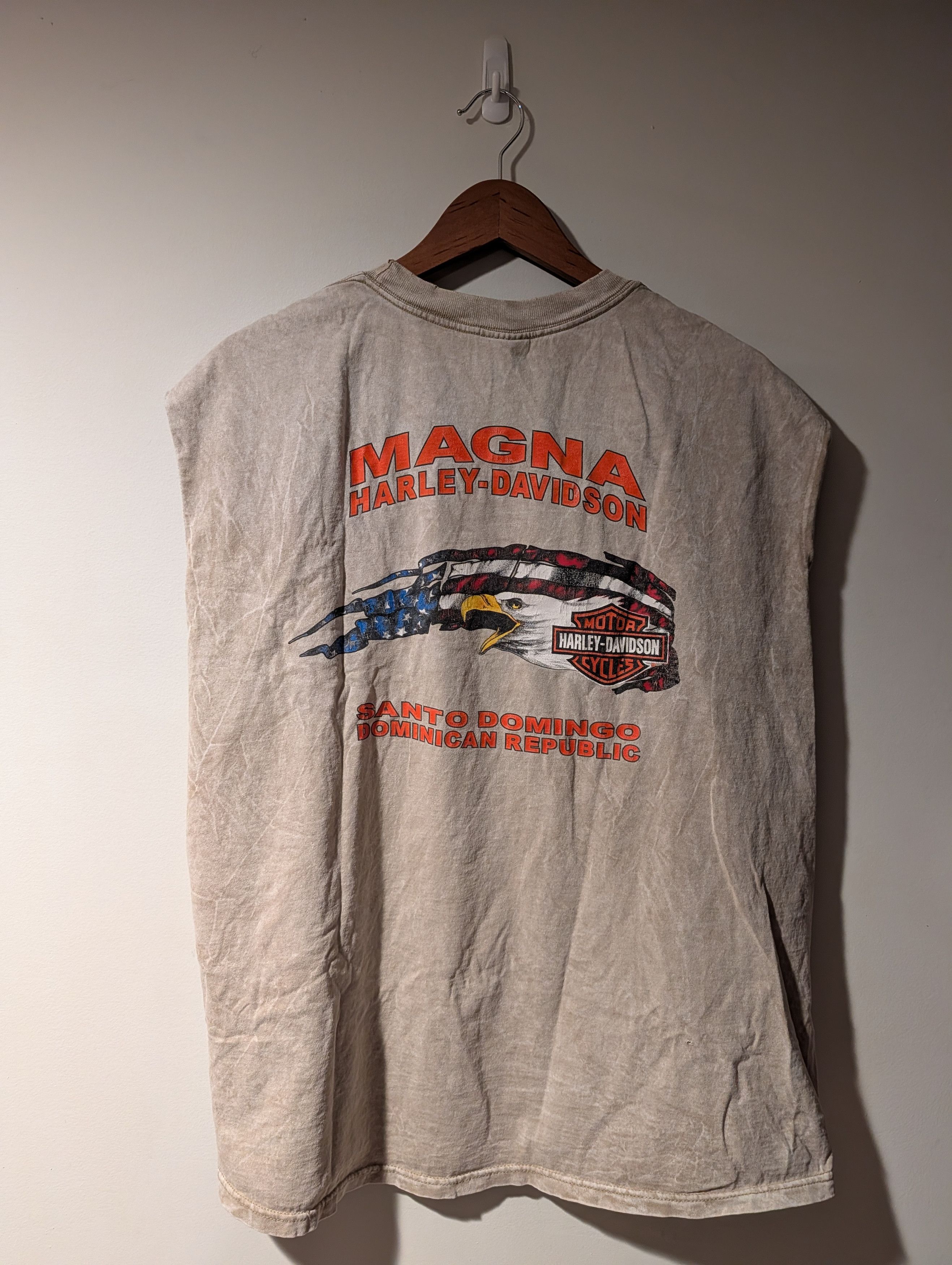 Harley Davidson Vtg Harley Davidson For Life Sleeveless Muscle T-Shirt Size US XL / EU 56 / 4 - 9 Thumbnail