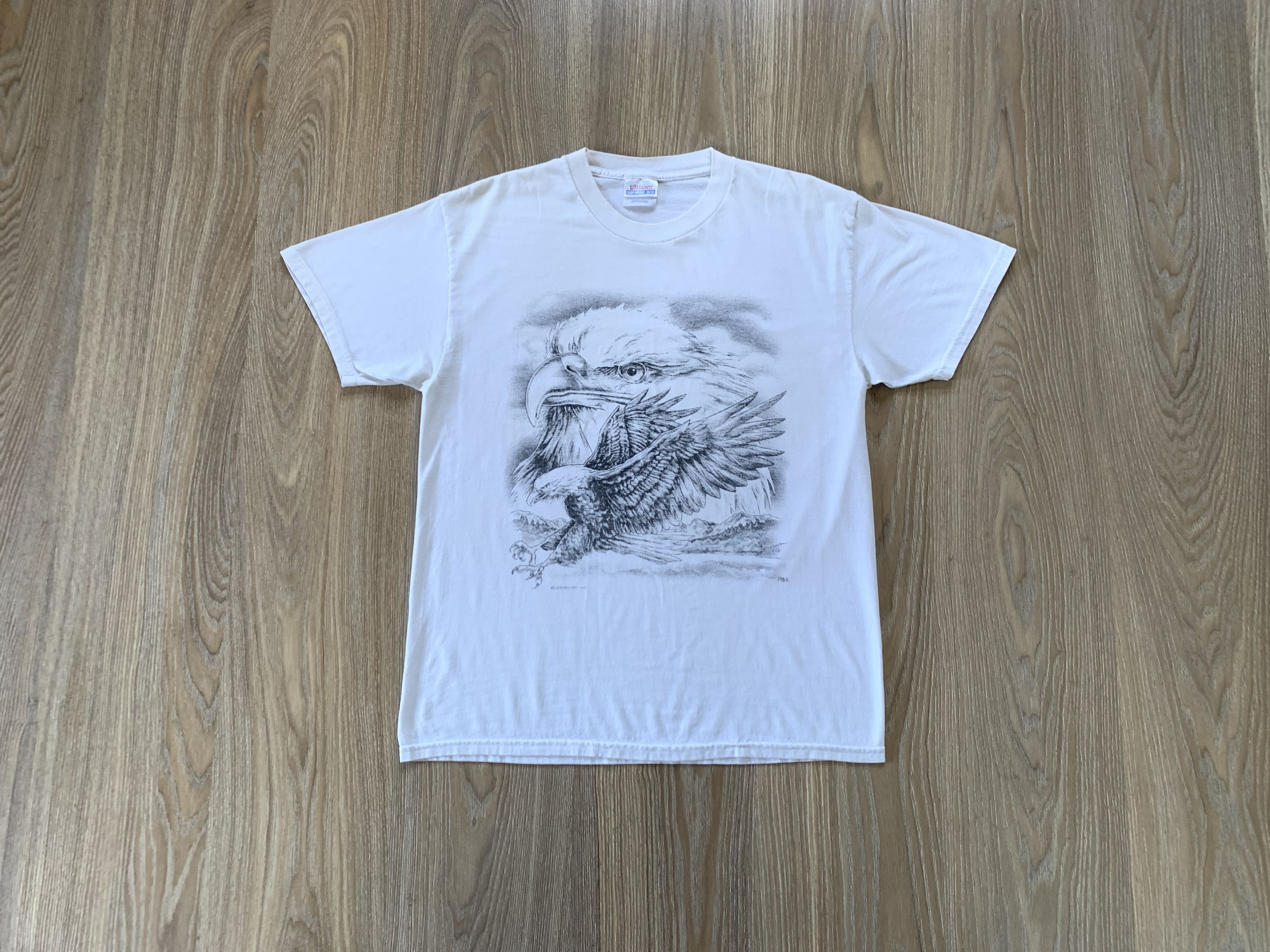 Habitat × Hanes × Vintage Vintage Rare Hanes Springhill Eagle T-Shirt 1985 Size US M / EU 48-50 / 2 - 1 Thumbnail