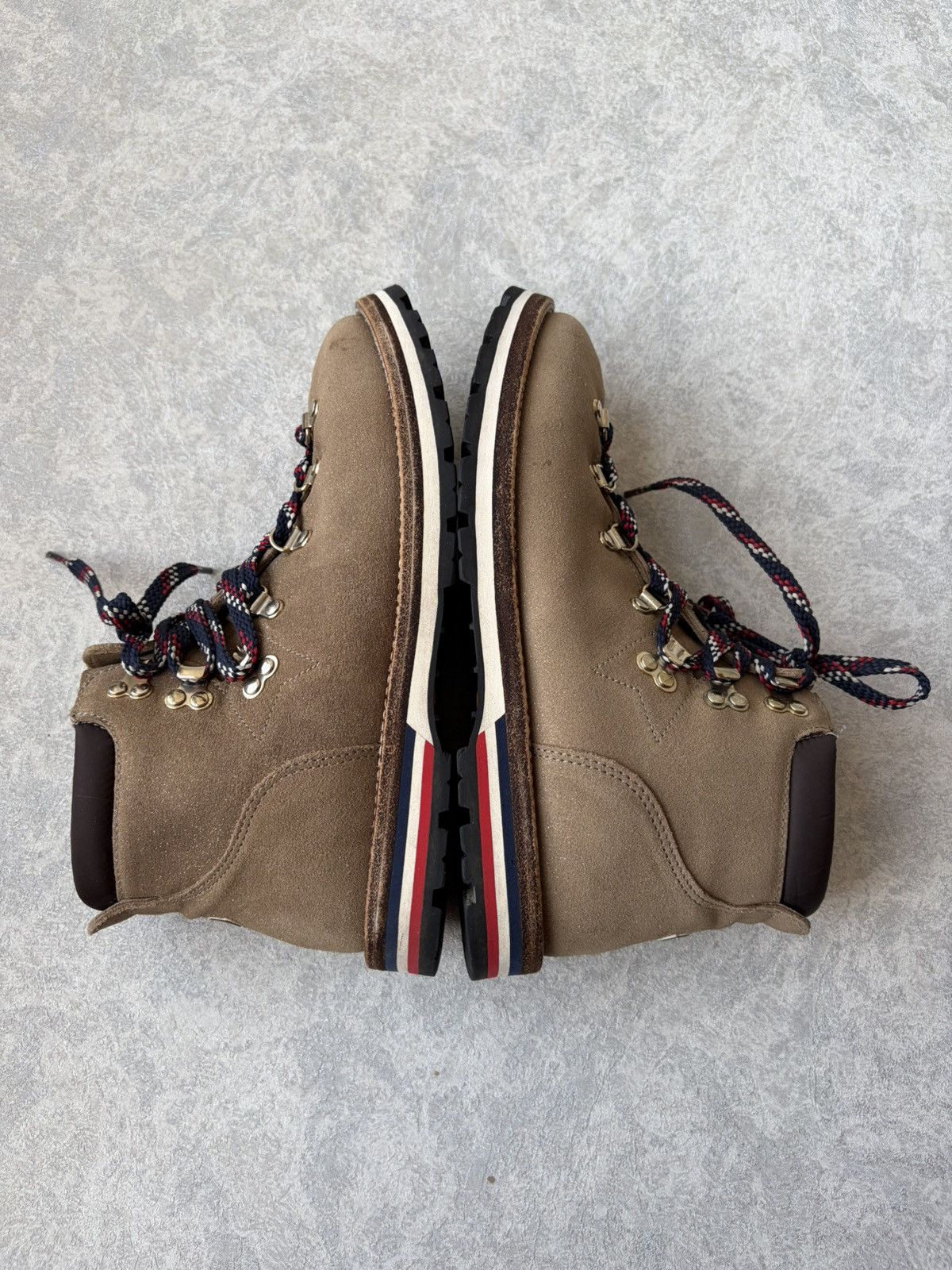 Moncler Moncler Blanche Glittered Suede Ankle Hiking Vibram Boots Size US 10 / IT 40 - 5 Thumbnail