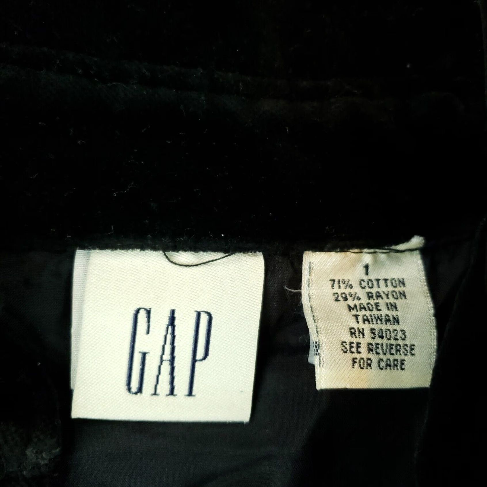 Gap Gap Velvet V-Neck Shift Dress Womens Black Knee Length Size 1 Size XS / US 0-2 / IT 36-38 - 5 Thumbnail