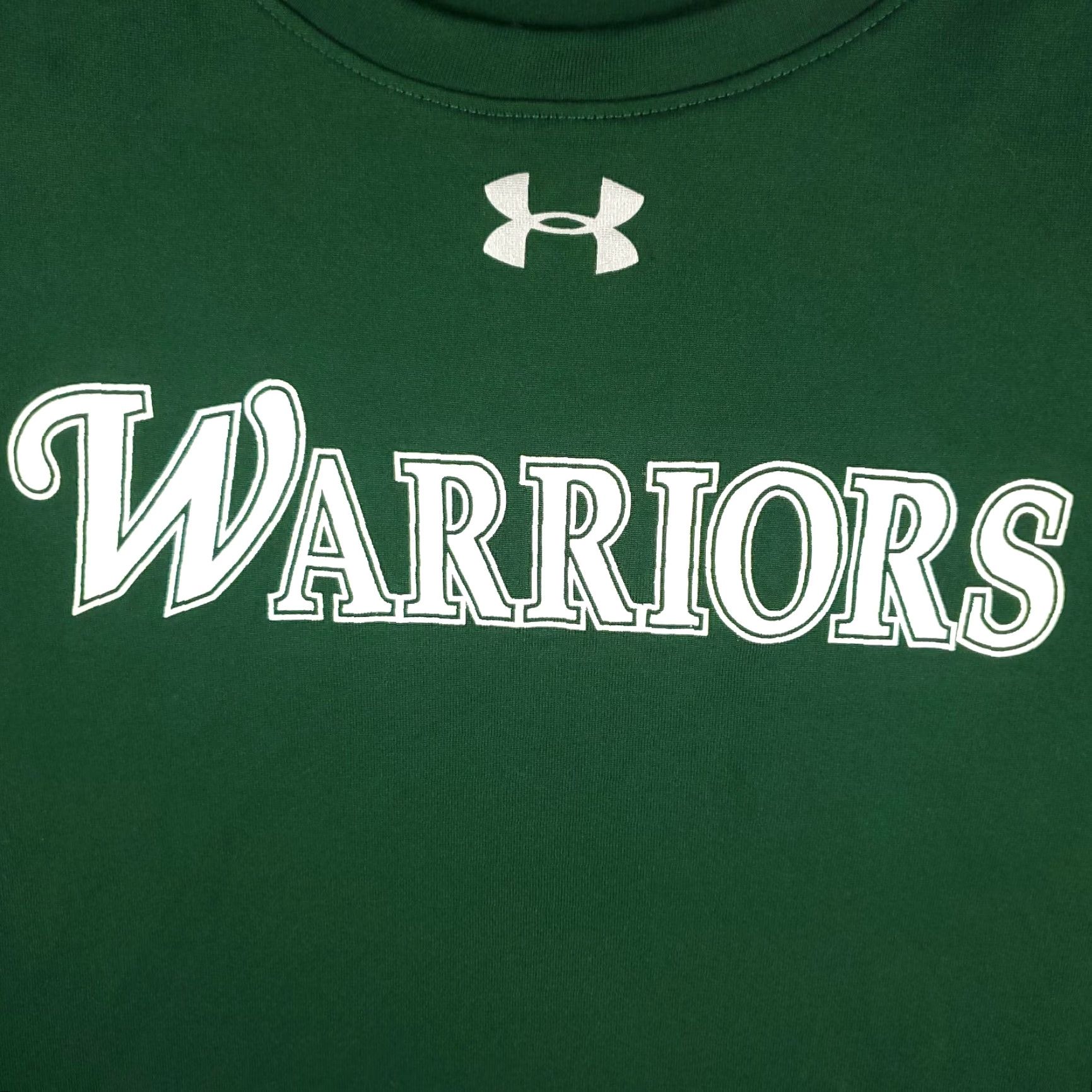 Under Armour Under Armour Warriors HeatGear T-Shirt Short Sleeve Shirt Small Green Unisex Adults Regular Crew Neck Breathable Logo Activewear Modern 90s Sports Size US S / EU 44-46 / 1 - 3 Thumbnail