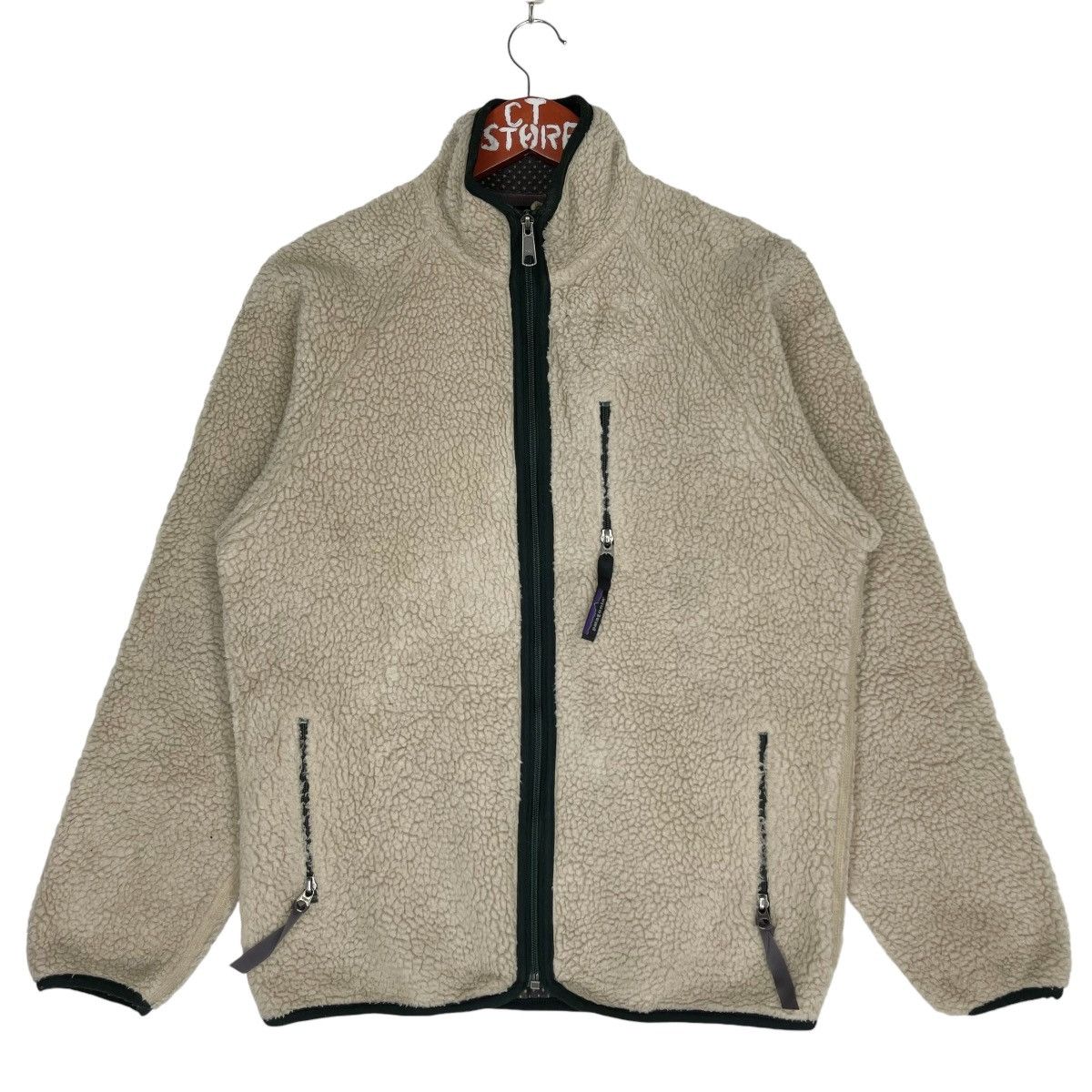 Patagonia × Vintage Vintage Patagonia Retro Fleece Jacket Cream Size US S / EU 44-46 / 1 - 1 Thumbnail