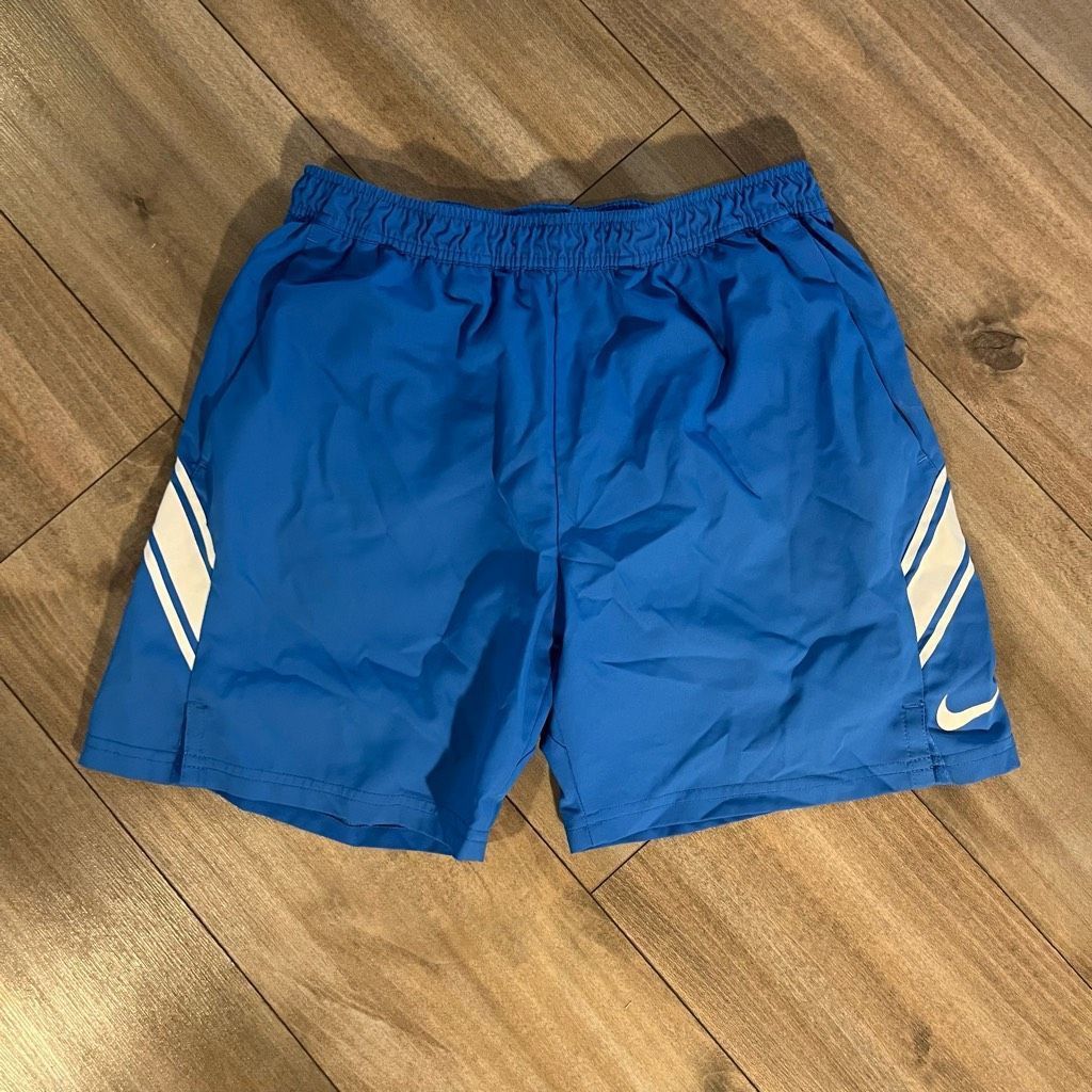Nike Nike Blue Athletic Workout Shorts Men Medium Bin O-2 Size US 32 / EU 48 - 1 Thumbnail