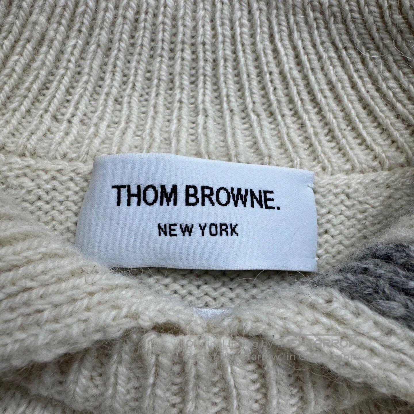Thom Browne Thom Browne Wool and horsehair knit sweater| Size US XL / EU 56 / 4 - 3 Thumbnail