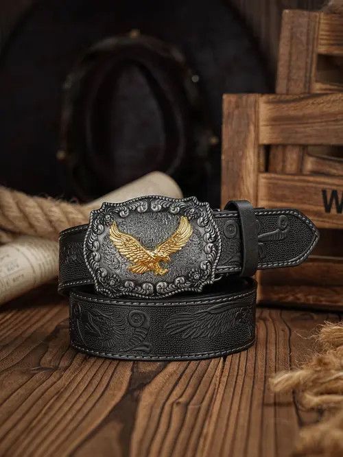 Other 120cm Eagle Buckle Belt Size ONE SIZE - 3 Thumbnail