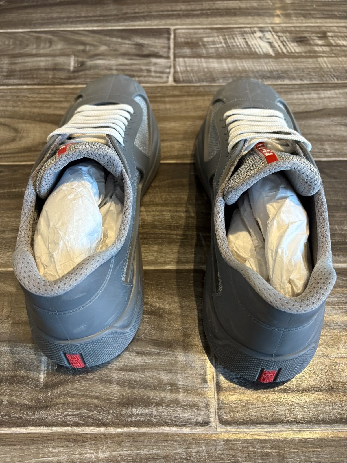 Prada Prada America's Cup Soft rubber sneakers - steel gray Size US 12 / EU 45 - 5 Thumbnail