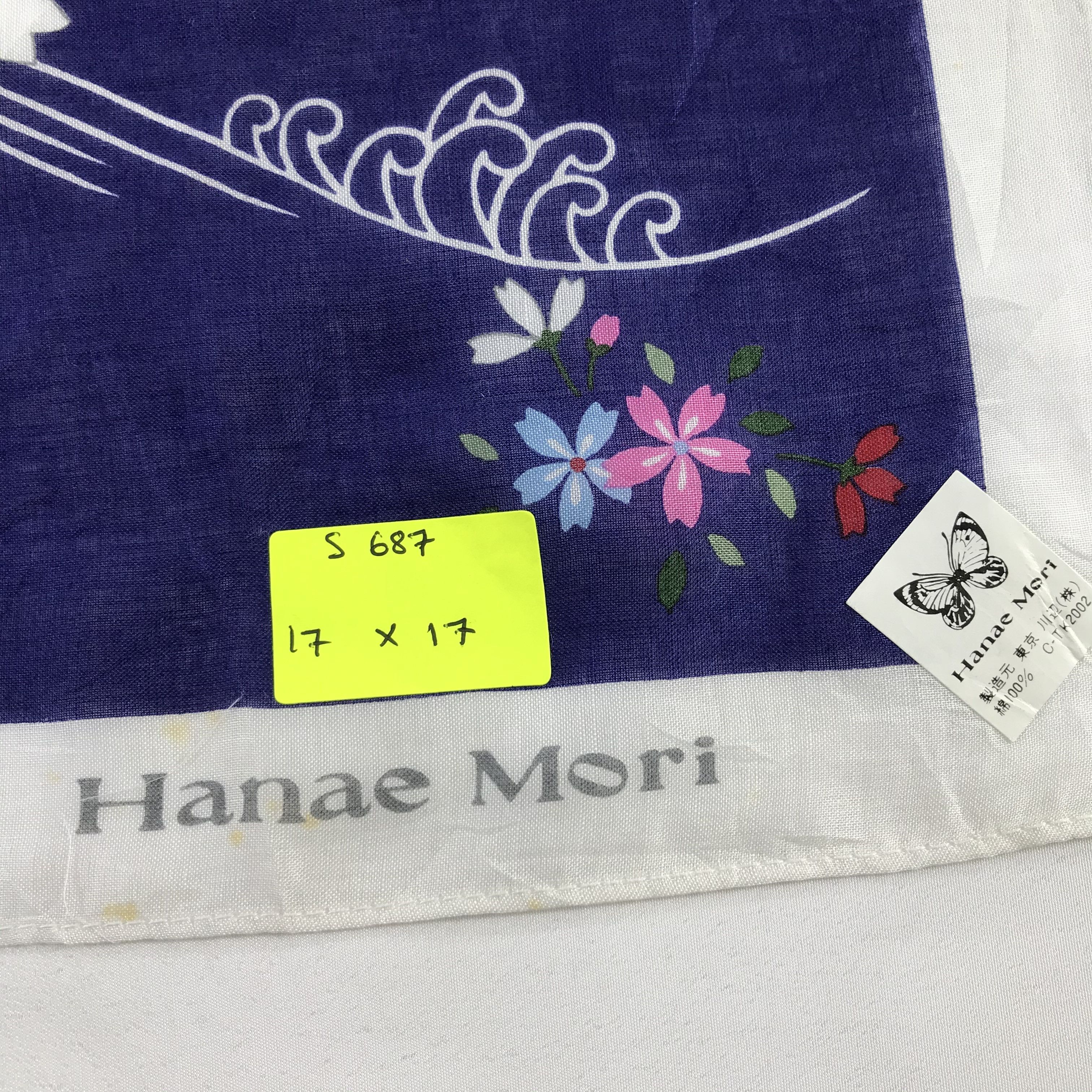 Hanae Mori × Vintage Hanae Mori Bandana / Handkerchief / Neckerchief - S687 Size ONE SIZE - 5 Thumbnail