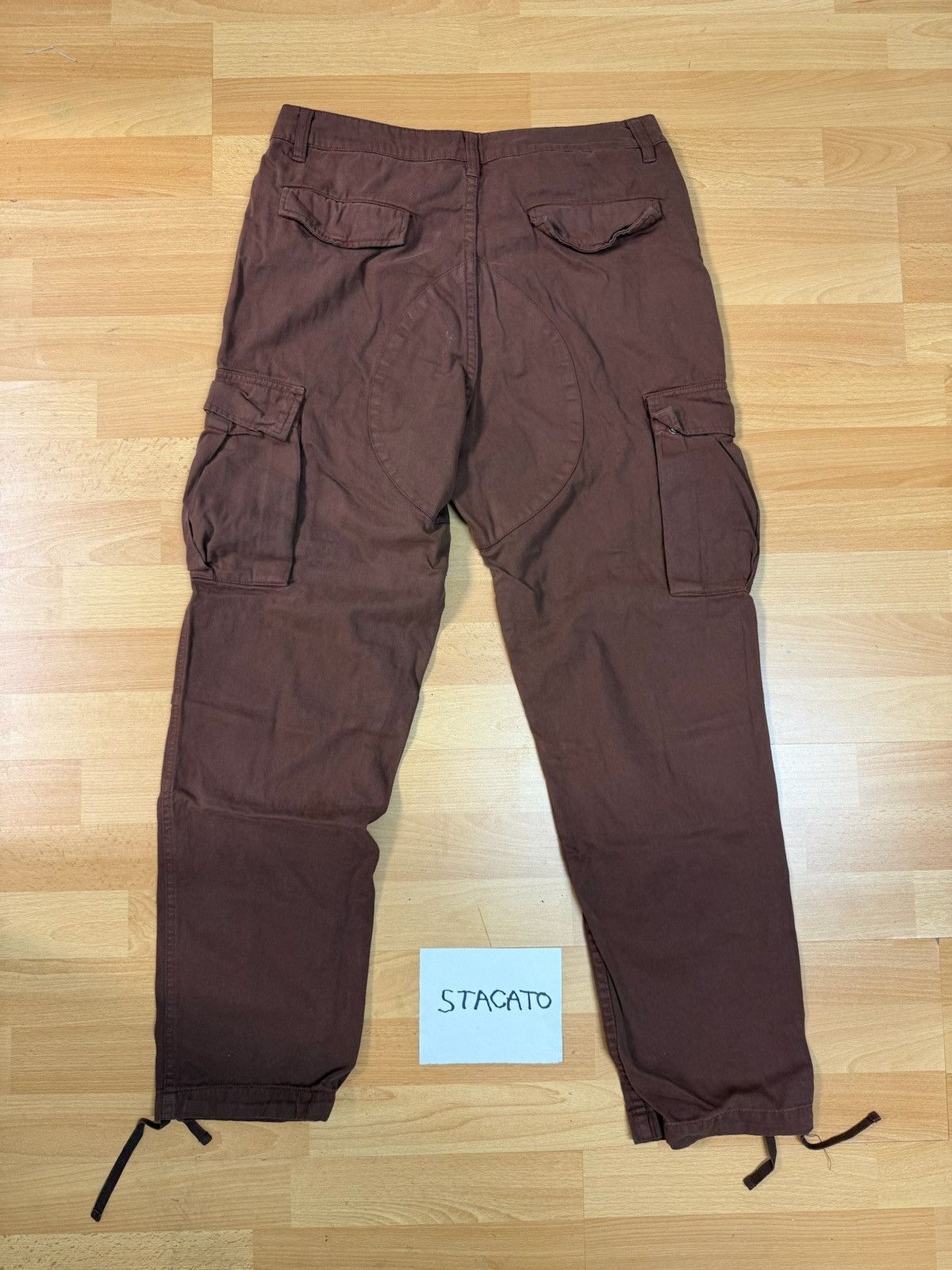 Rap Tees × Vintage Demo World Cargo Pants Brown 34 Size US 34 / EU 50 - 3 Thumbnail