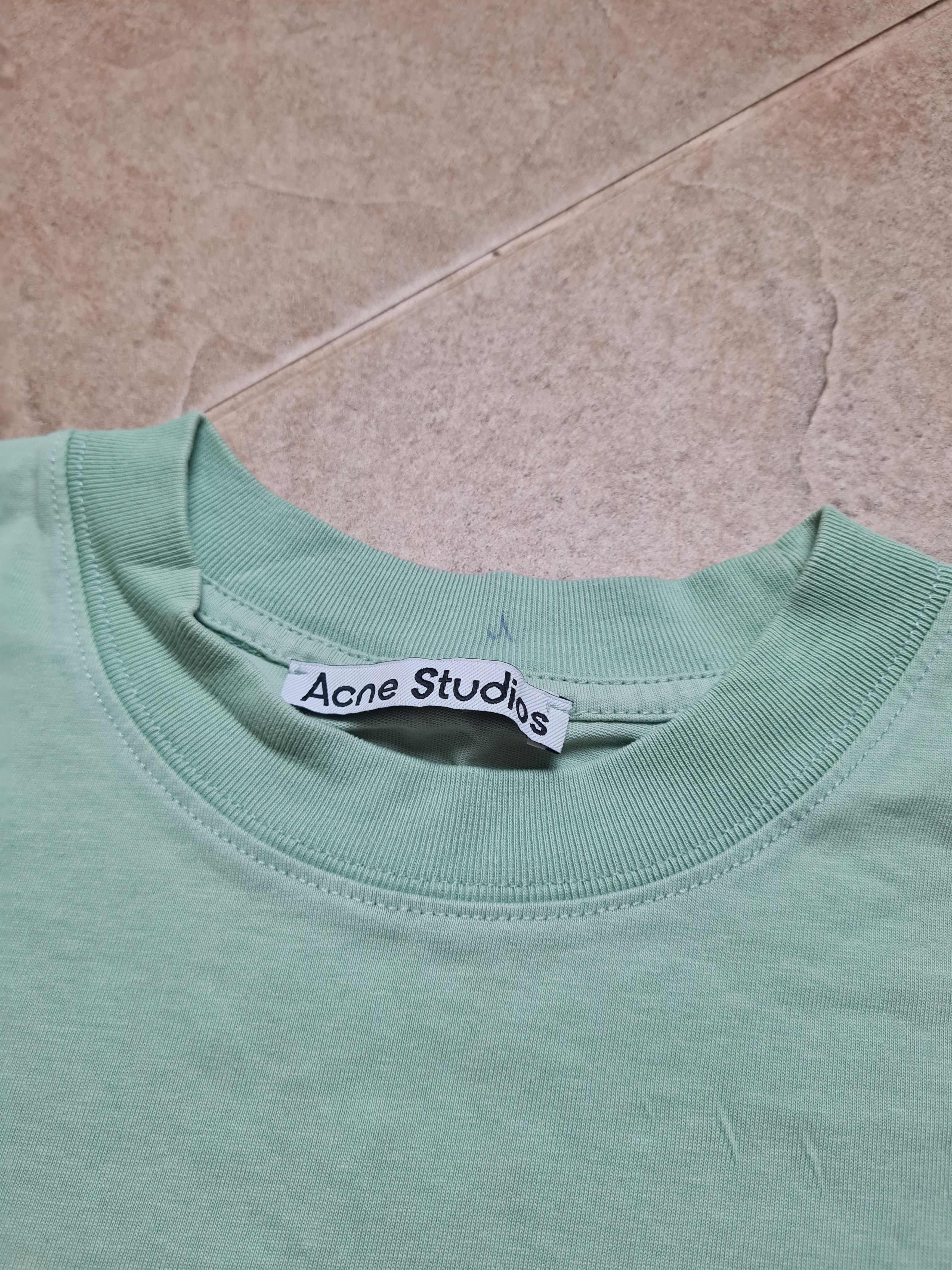 Acne Studios Acne Studios Logo T-shirt Oversized Jersey Green Size S Size S / US 4 / IT 40 - 2 Thumbnail