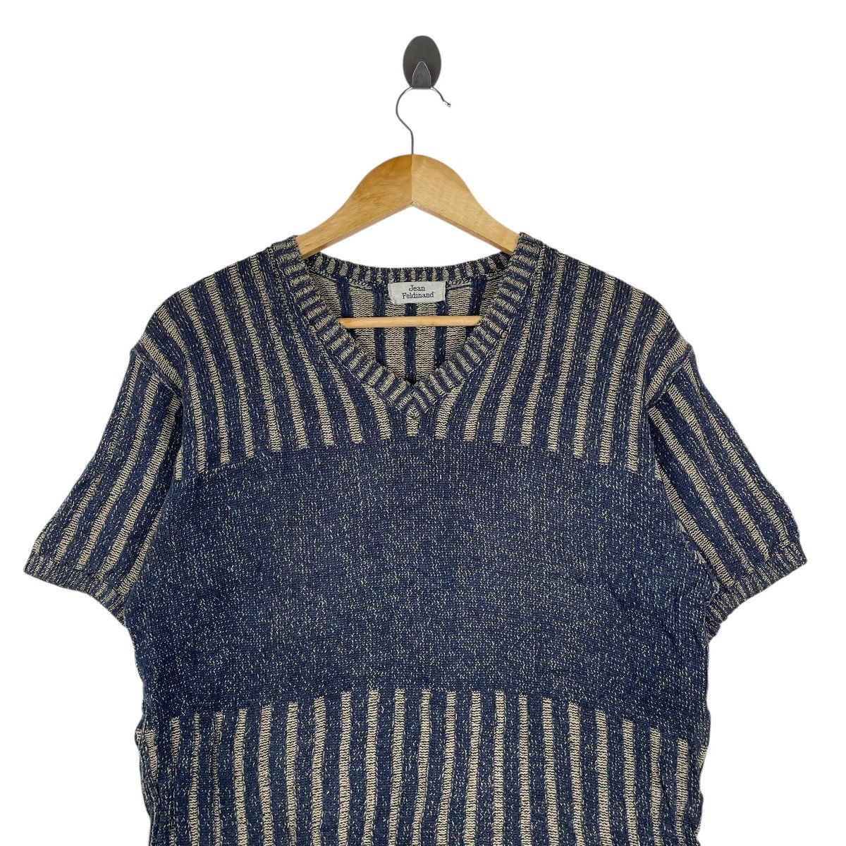 Vintage Vintage Jean Feldinand Stripe Knitwear Shirt Size US M / EU 48-50 / 2 - 2 Thumbnail