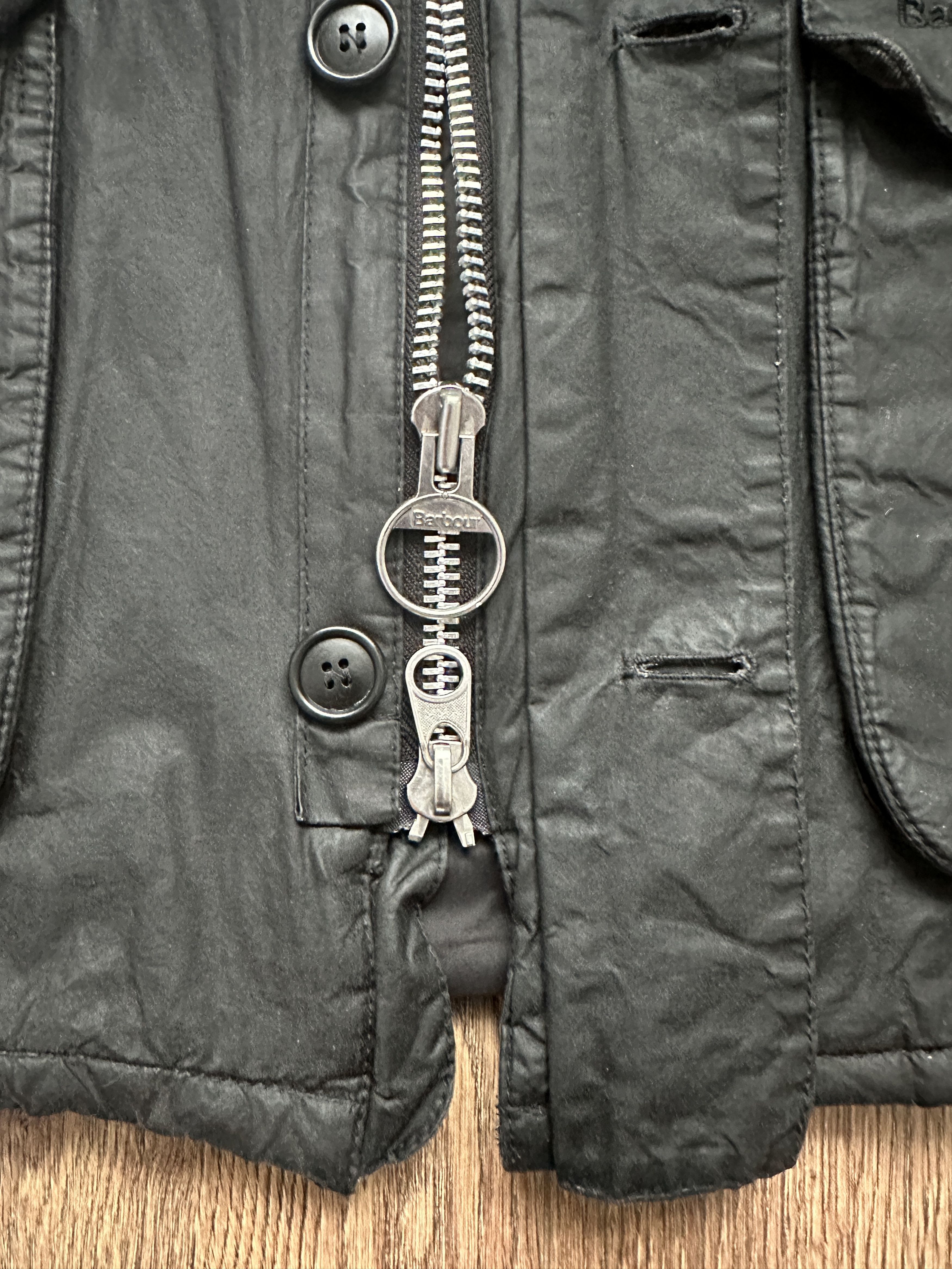 Barbour Barbour Crieff Wax Hooded Jacket Size S Black Made A Rewax Size US S / EU 44-46 / 1 - 7 Thumbnail