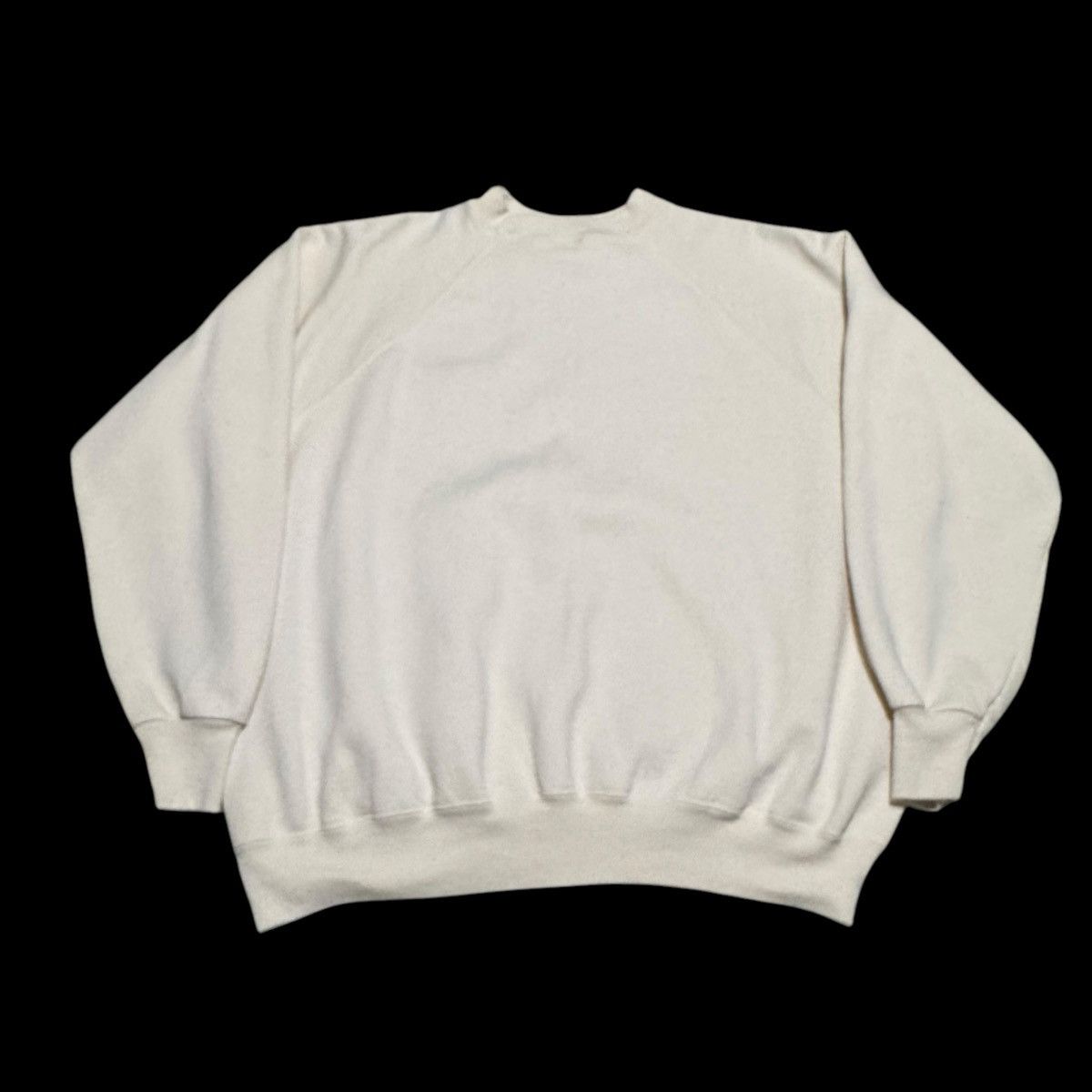 Hanes Vintage 90s Hanes White Stained Sweatshirt Women’s Large Size L / US 10 / IT 46 - 3 Thumbnail