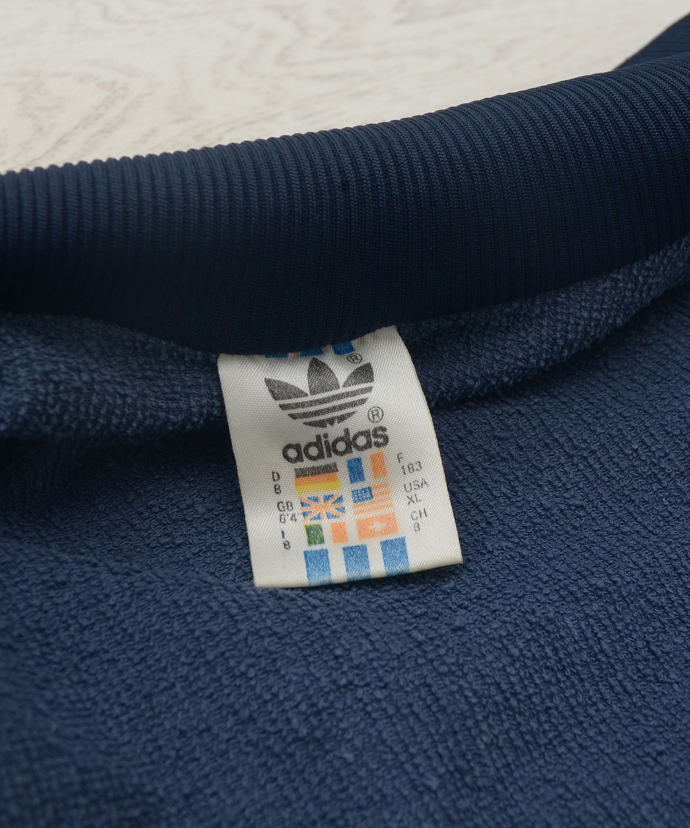 Adidas × Vintage 90s Vintage Adidas Original Track Bomber Jacket Size US L / EU 52-54 / 3 - 9 Thumbnail