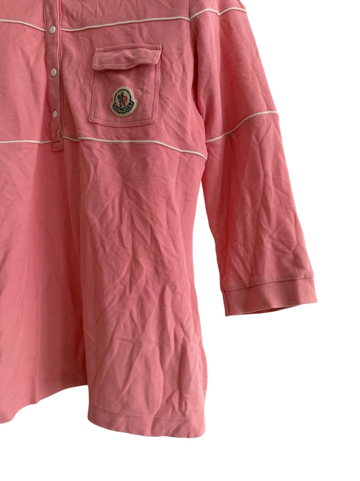 Moncler Moncler Quarter Sleeve Polo T-Shirt Size M / US 6-8 / IT 42-44 - 4 Thumbnail