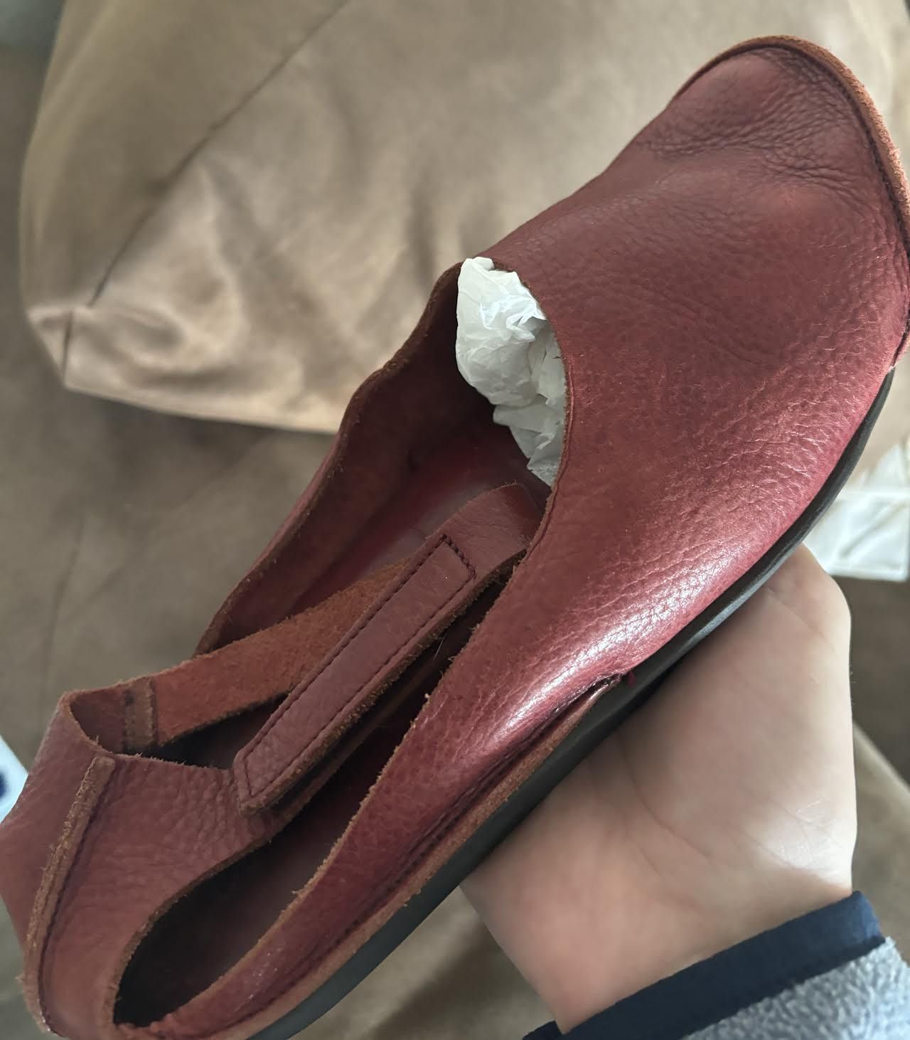 Trippen Trippen brown/burgundy slippers Size US 8.5 / IT 38.5 - 2 Thumbnail