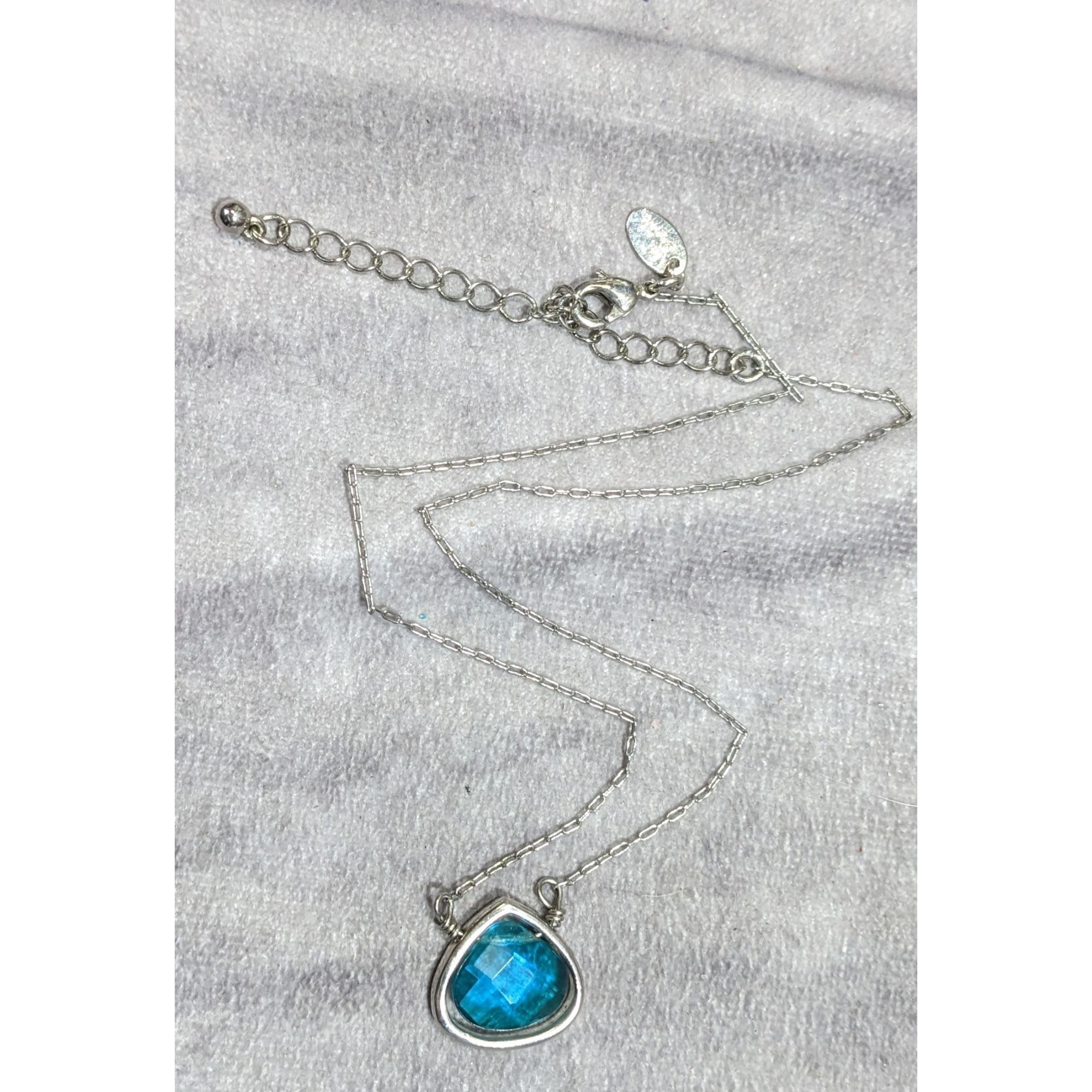 Other Vintage Lia Sophia Teardrop Aqua Necklace Size ONE SIZE - 6 Thumbnail