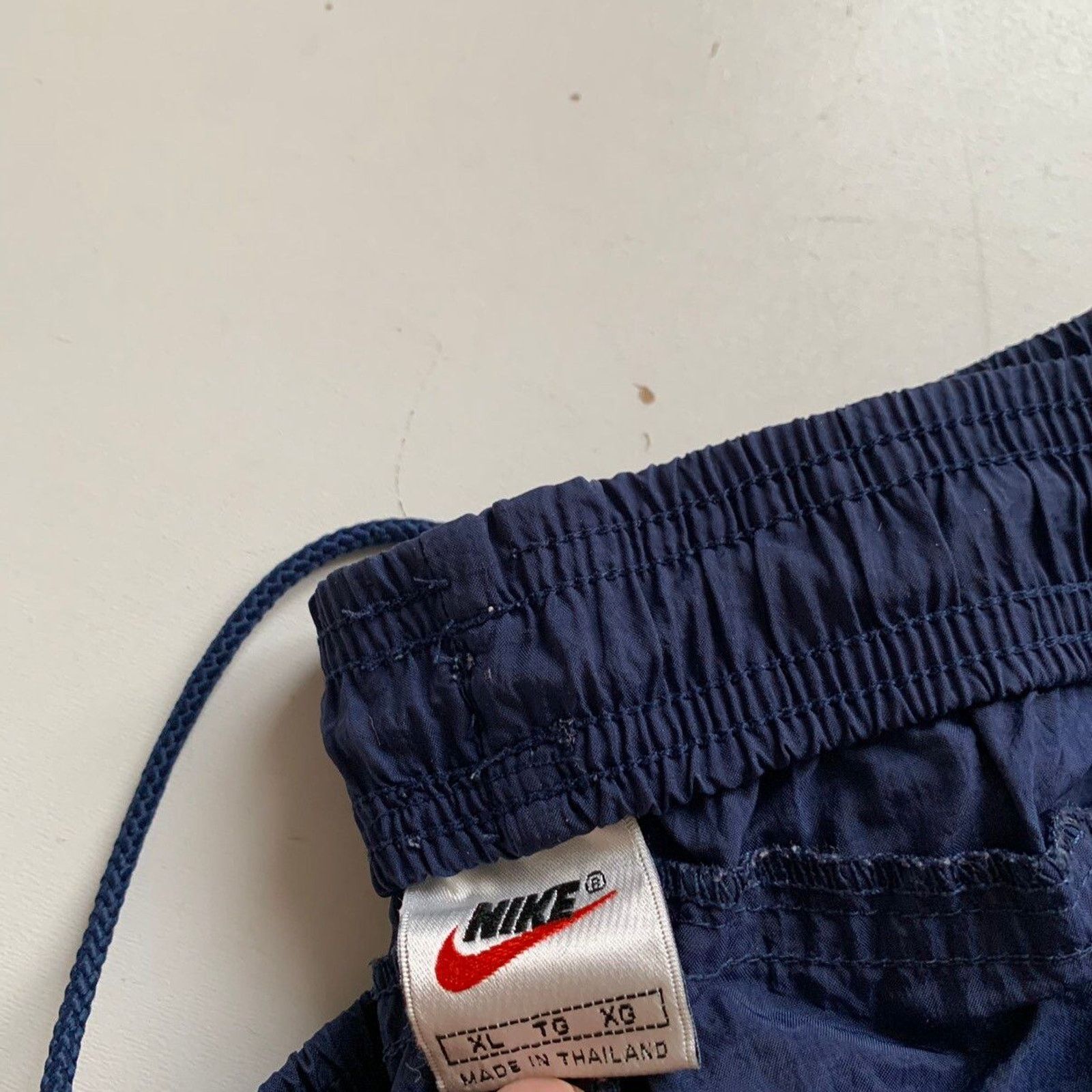 Nike × Vintage Vintage 90s Nike Embroidered Swoosh Navy Track Pants Rare XL Size US 34 / EU 50 - 3 Thumbnail