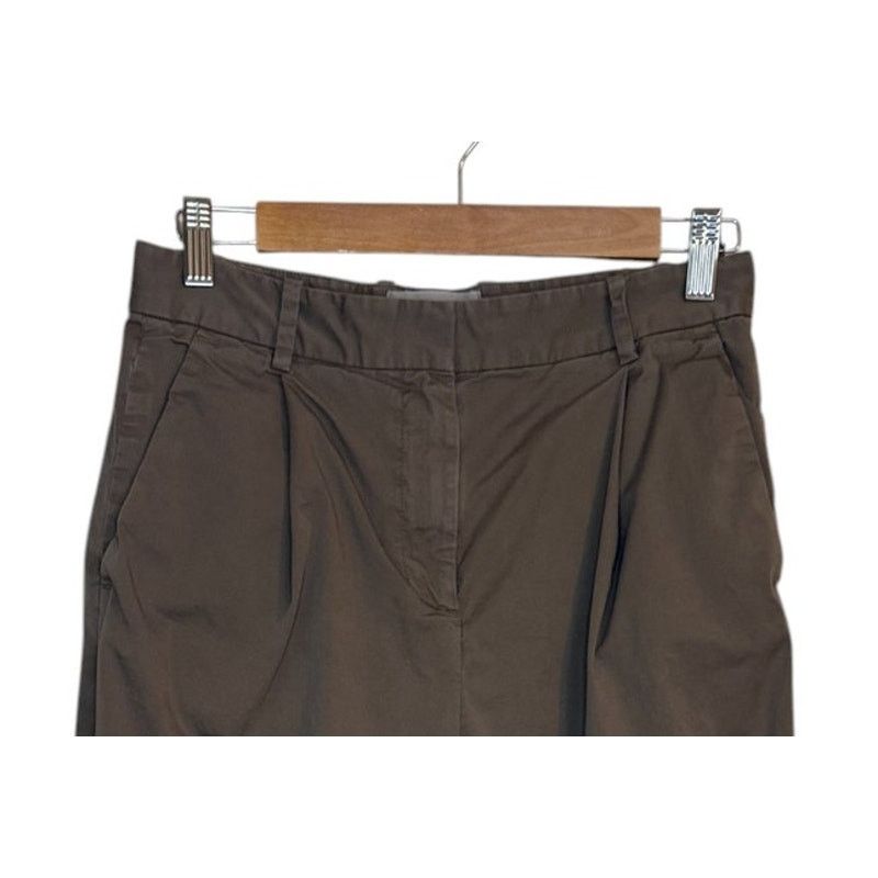 Everlane Everlane Pants Women 0 Brown Jiangmen Chino Pleated Preppy Size 25" / US 0 / IT 36 - 2 Thumbnail