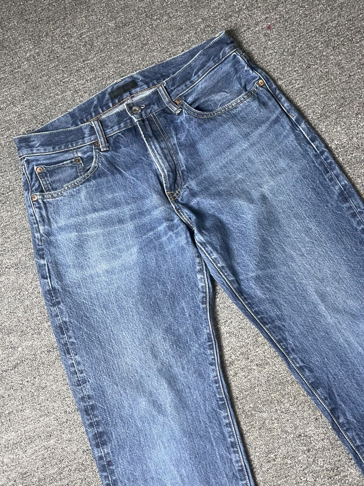 Japanese Brand × Uniqlo × Vintage UNIQLO Brand Regular Straight Cut Jeans (117) Size US 34 / EU 50 - 3 Thumbnail