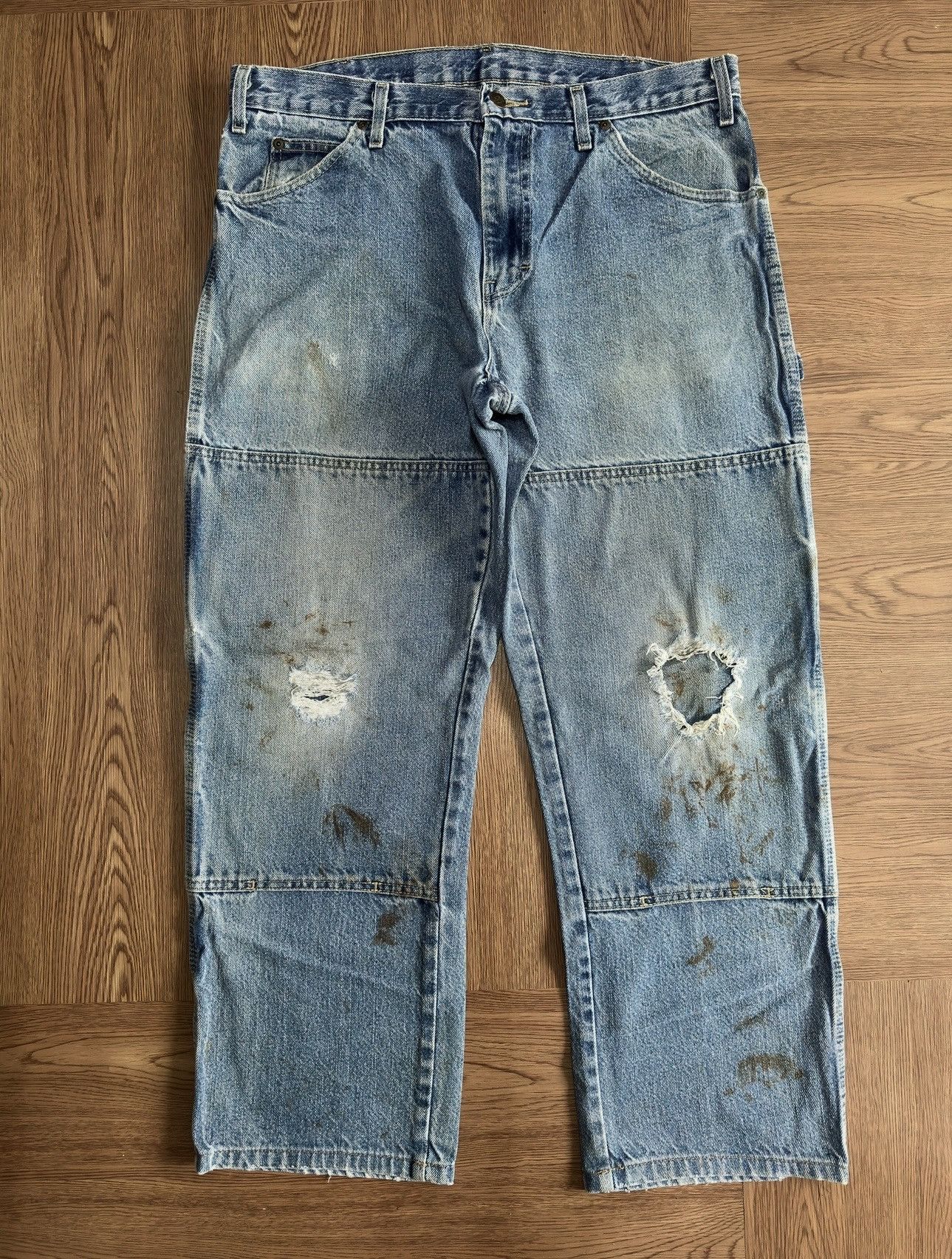 Dickies Vintage Distressed Dickies Carpenter Double Knee Size US 36 / EU 52 - 2 Thumbnail