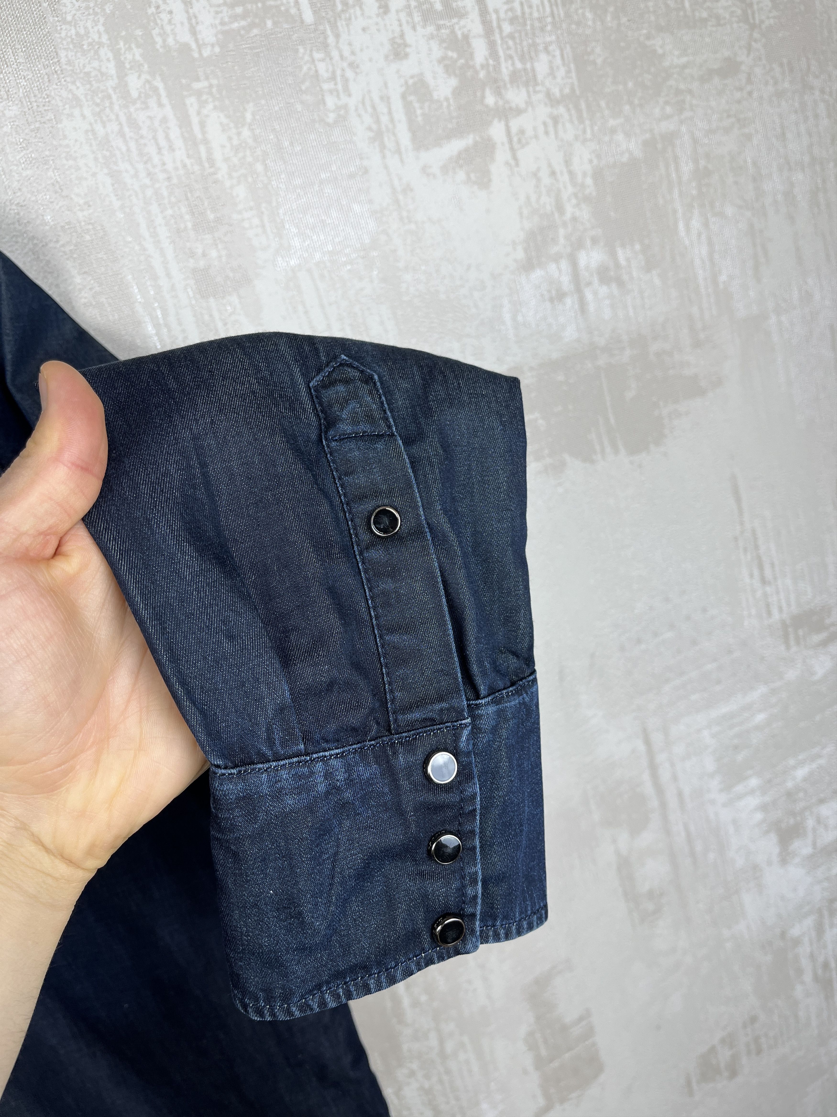 Diesel Black Gold Diesel Black Gold Western Snap Button L/S Jeans Shirt Size US L / EU 52-54 / 3 - 14 Thumbnail