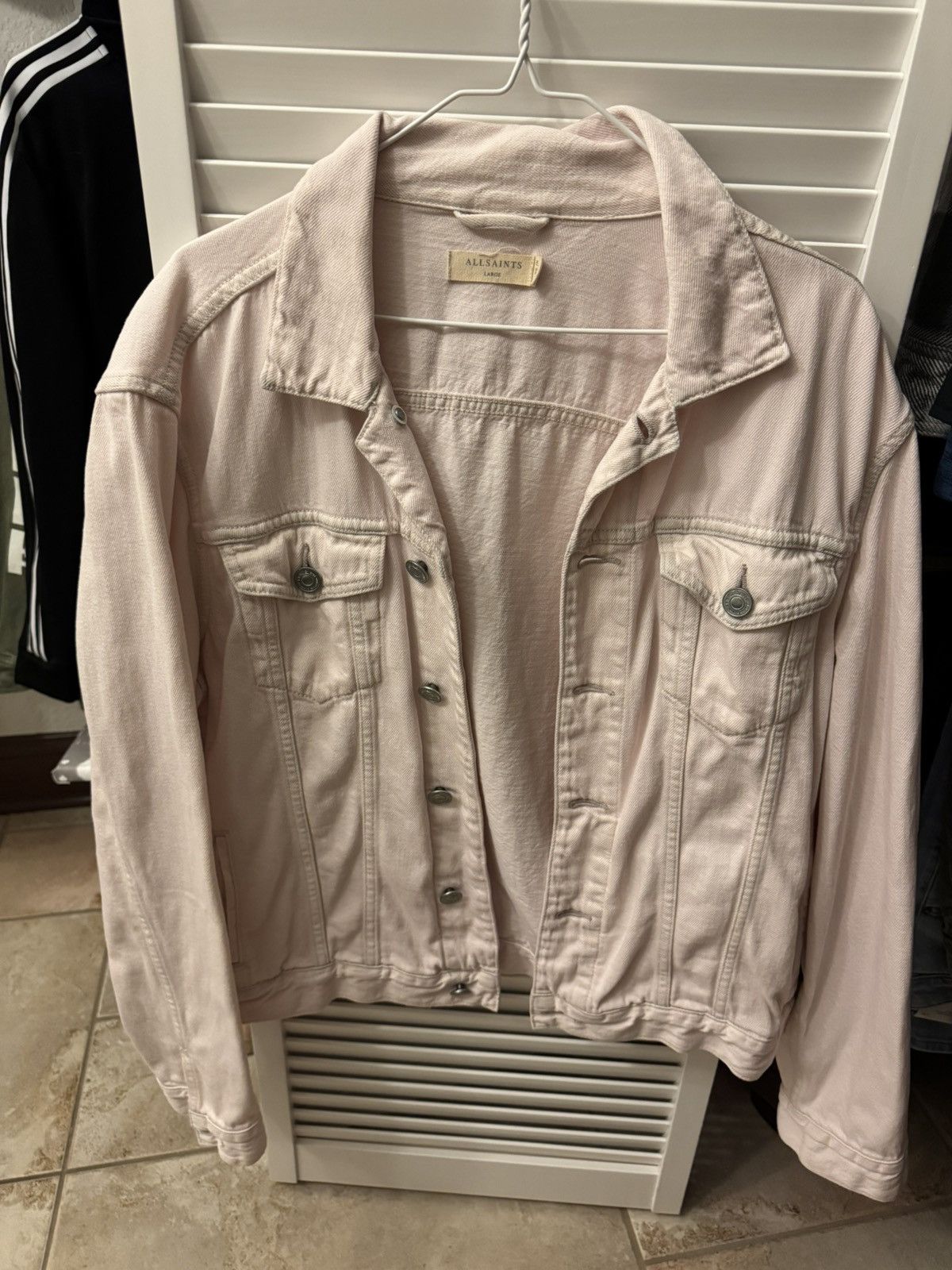 Allsaints AllSaints Light pink denim jacket Size US L / EU 52-54 / 3 - 3 Thumbnail