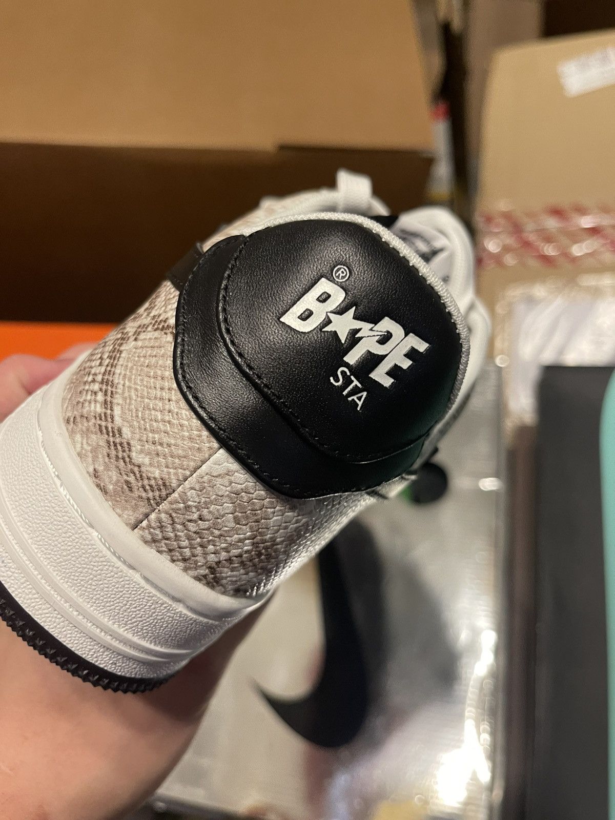 Bape Bapesta Snakeskin Size 8.5 BRAND NEW Size US 8.5 / EU 41-42 - 4 Thumbnail